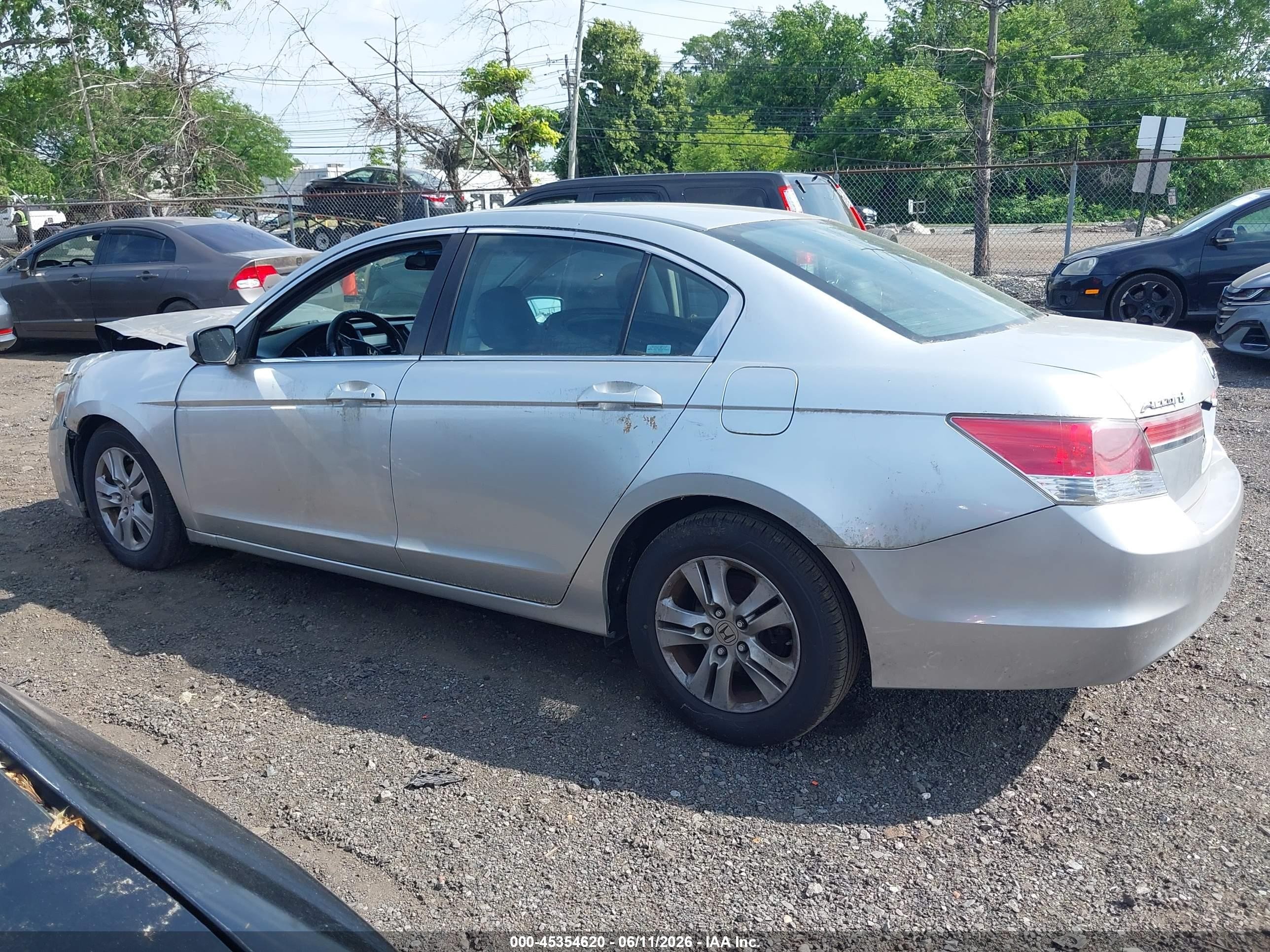 2012 Honda Accord 2.4 Se Silver vin: 1HGCP2F61CA113813