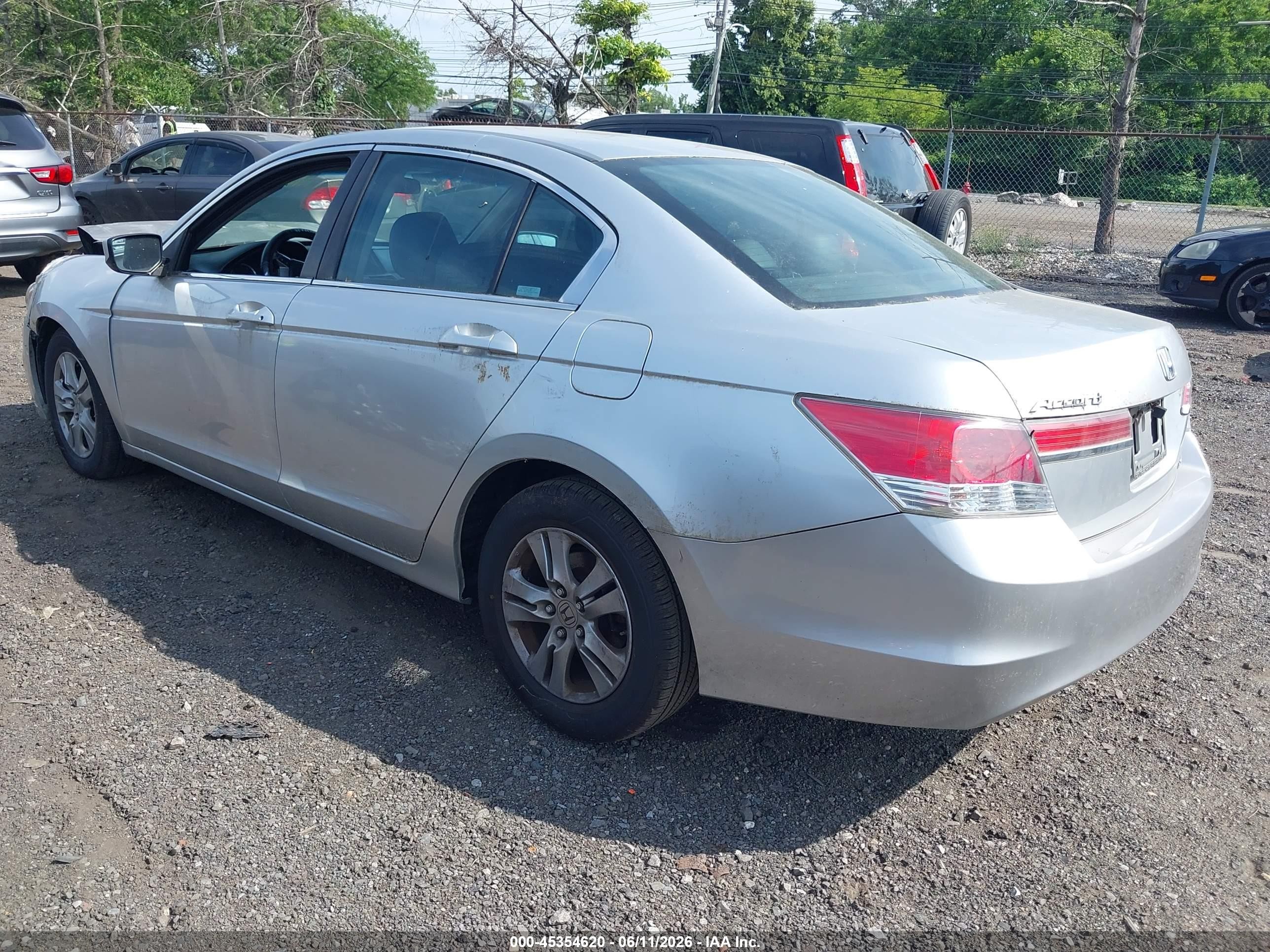 2012 Honda Accord 2.4 Se Silver vin: 1HGCP2F61CA113813