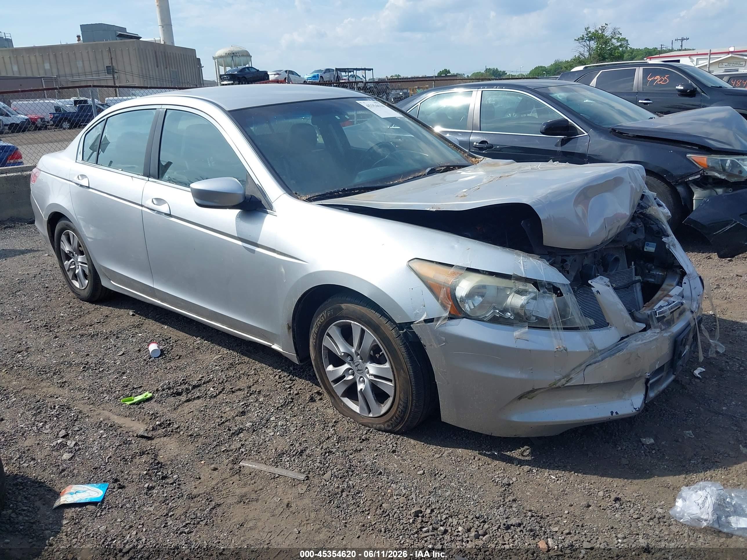 2012 Honda Accord 2.4 Se Silver vin: 1HGCP2F61CA113813