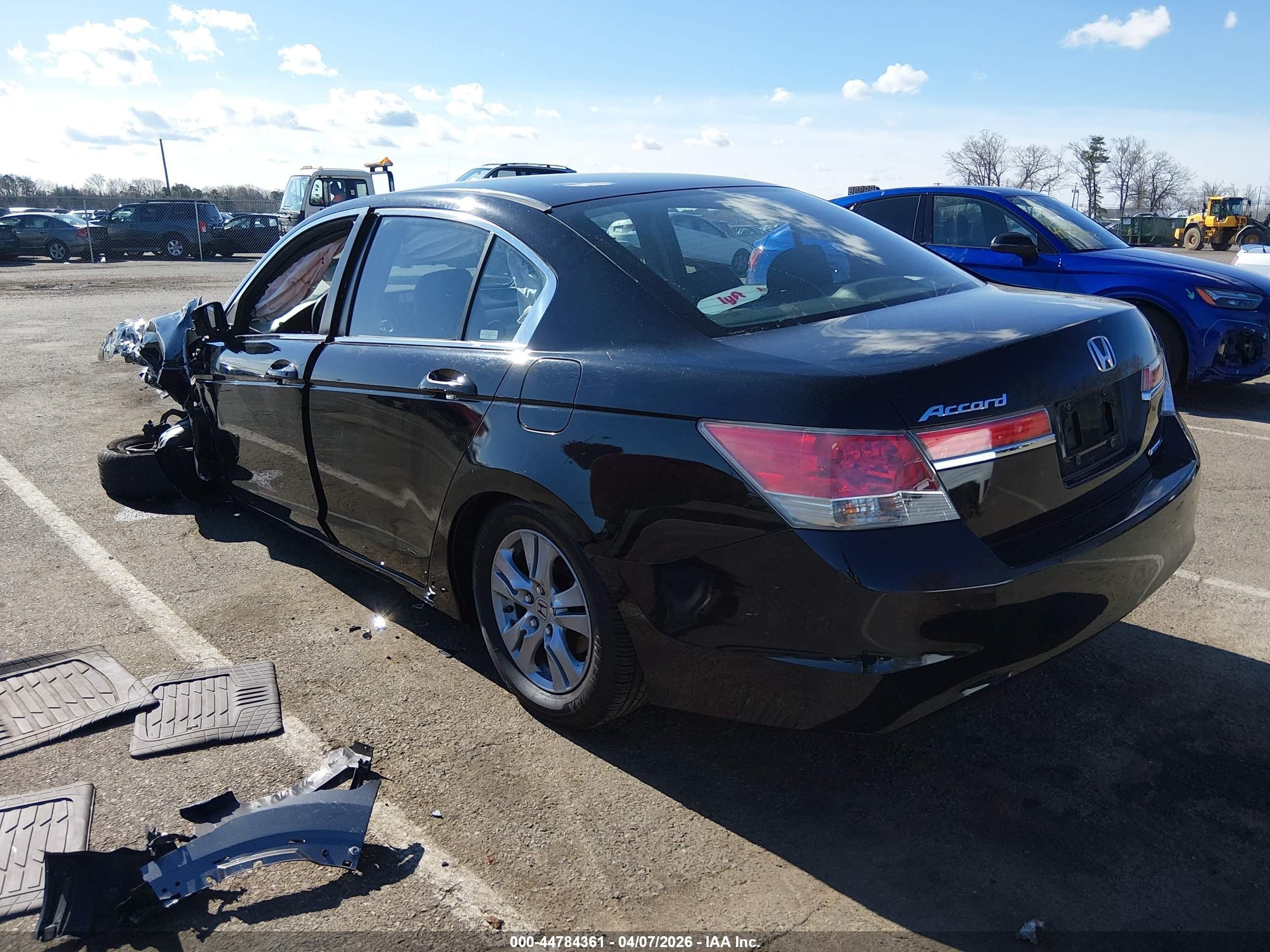 2012 Honda Accord 2.4 Se Черный vin: 1HGCP2F61CA134595