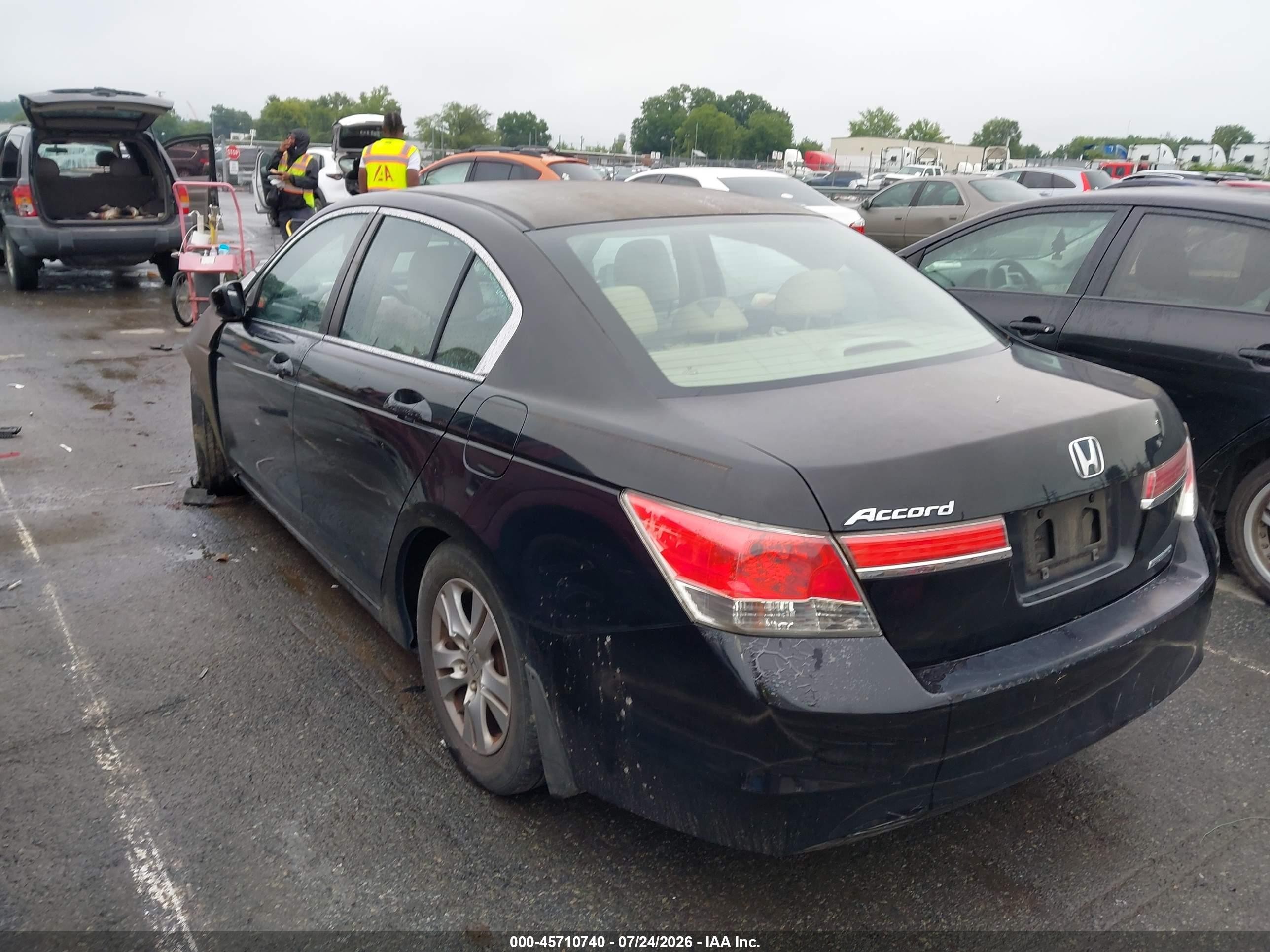 2012 Honda Accord 2.4 Se Black vin: 1HGCP2F61CA176944