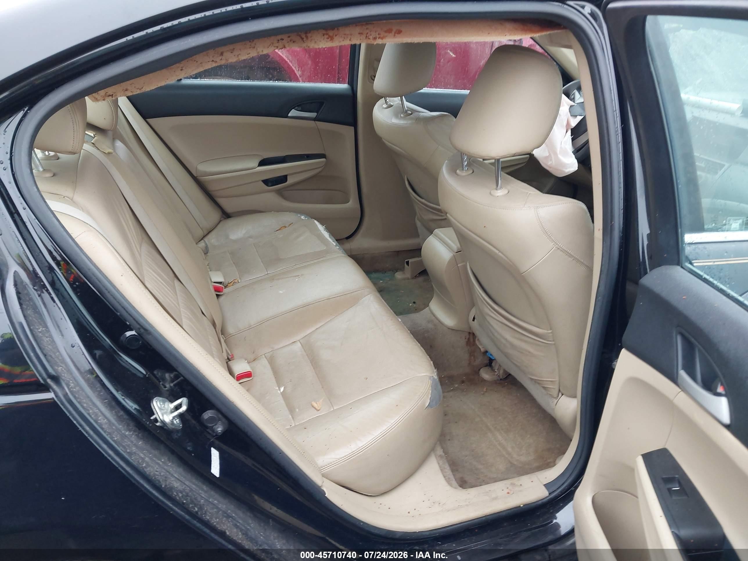 2012 Honda Accord 2.4 Se Black vin: 1HGCP2F61CA176944