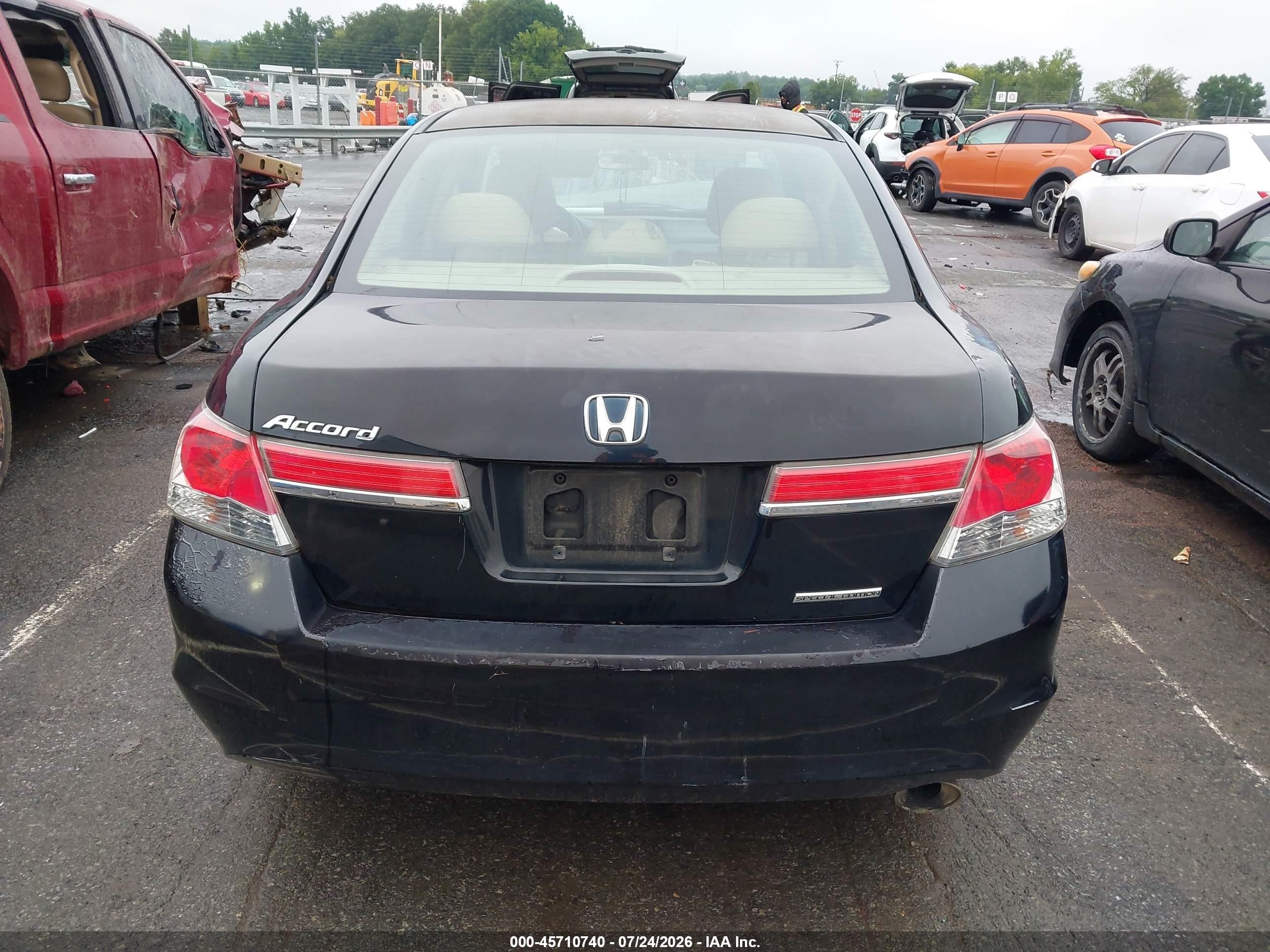2012 Honda Accord 2.4 Se Black vin: 1HGCP2F61CA176944