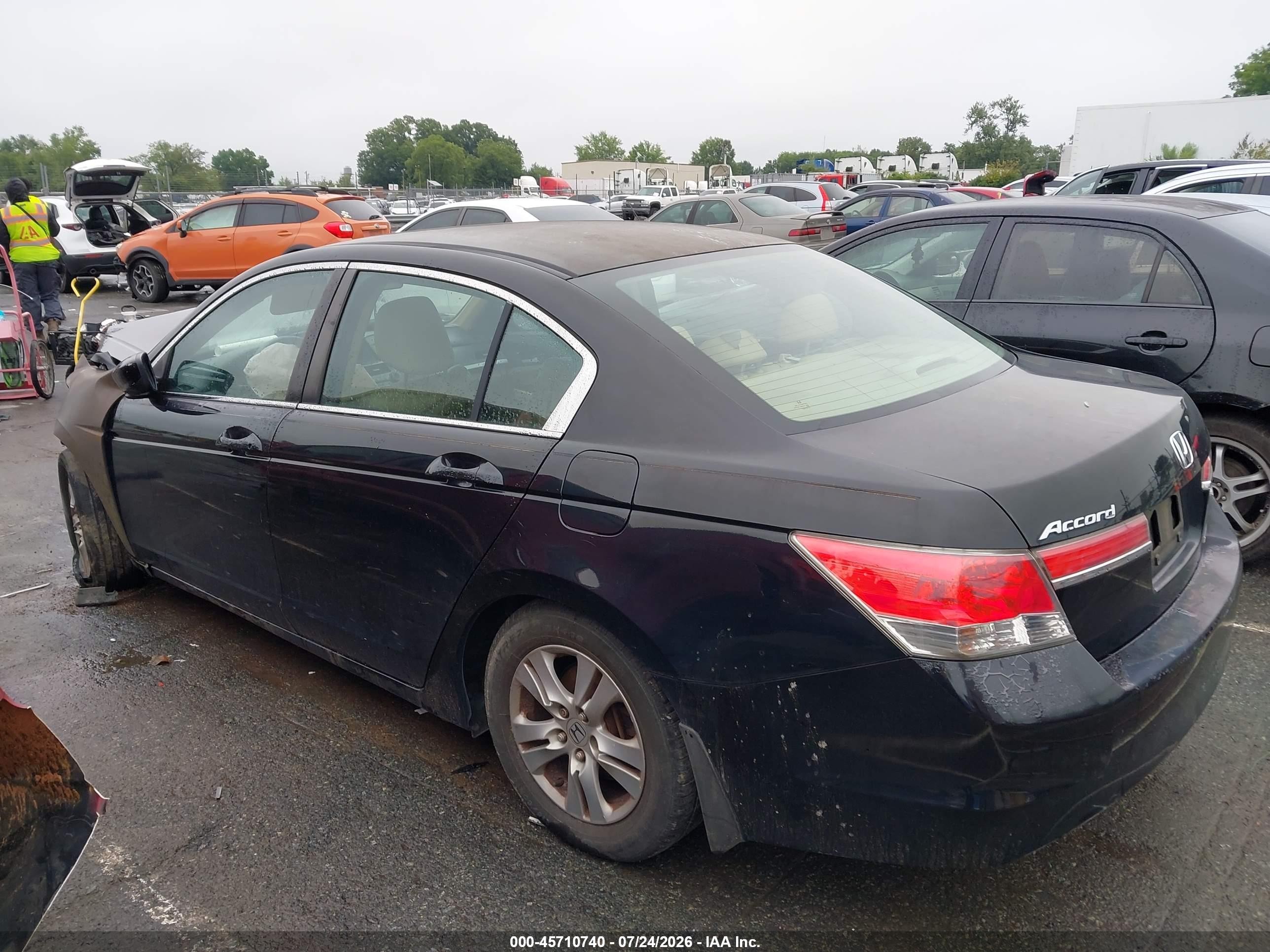 2012 Honda Accord 2.4 Se Black vin: 1HGCP2F61CA176944