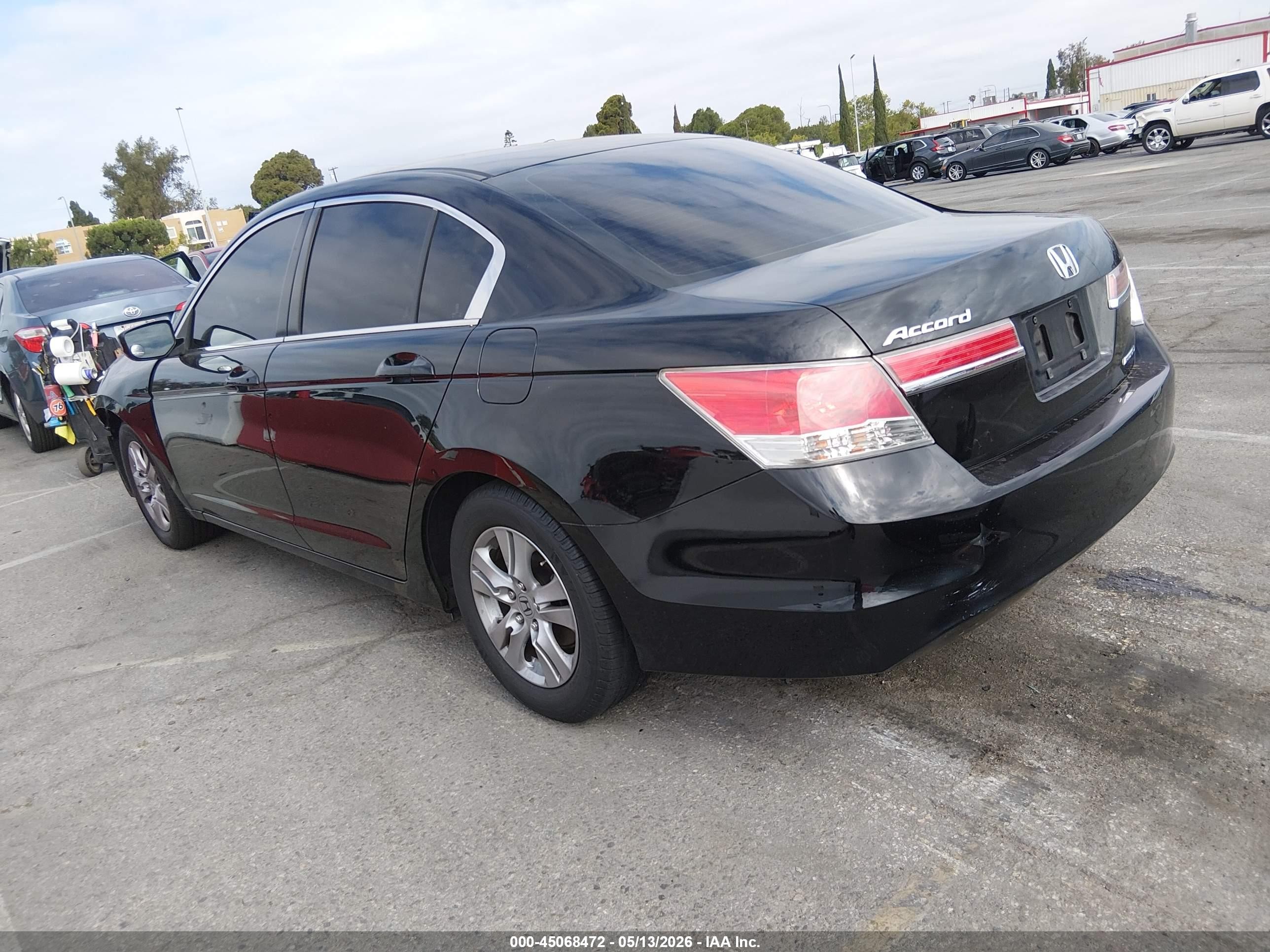 2012 Honda Accord 2.4 Se Black vin: 1HGCP2F61CA193601