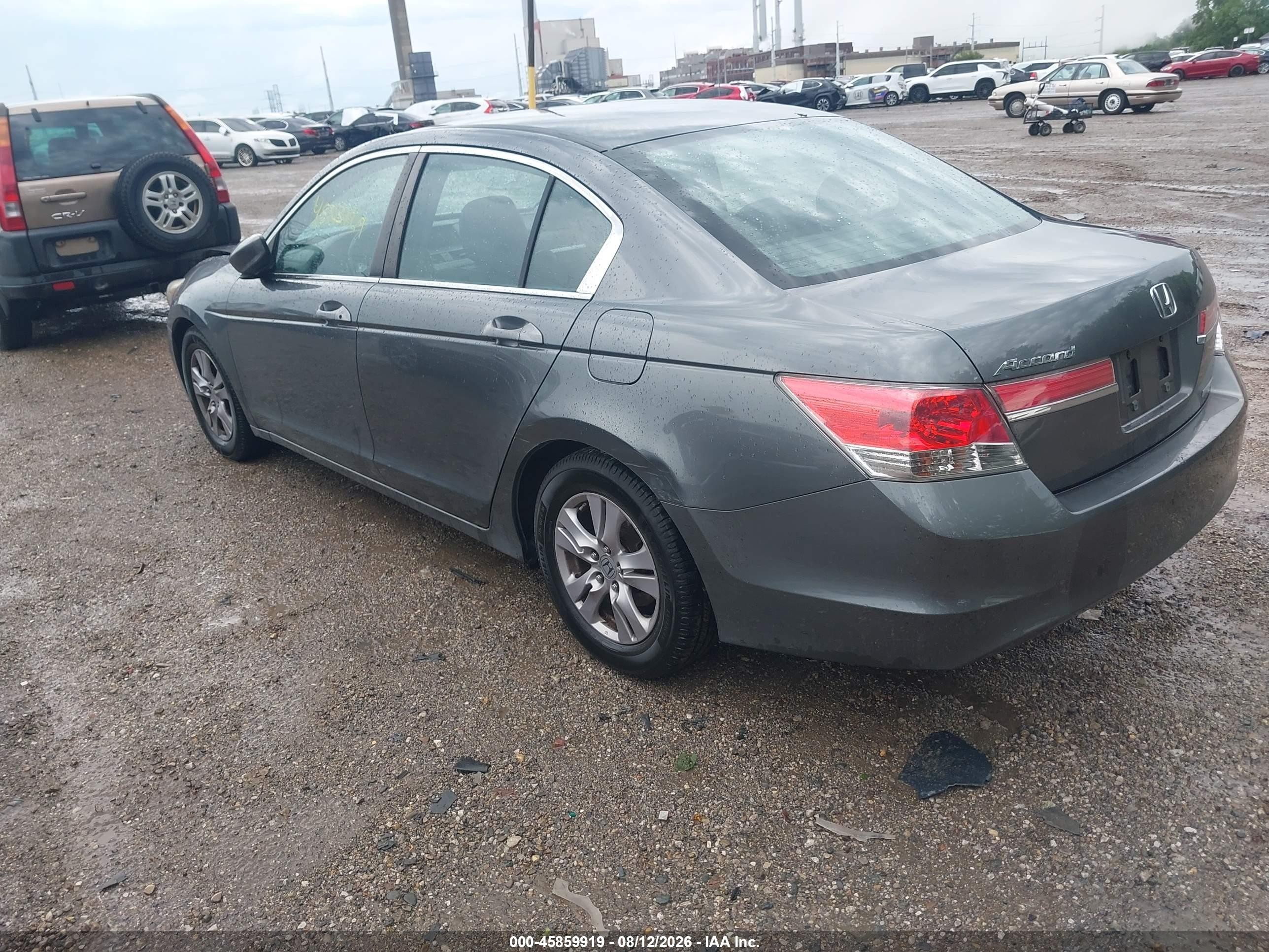 2012 Honda Accord 2.4 Se Gray vin: 1HGCP2F61CA209568