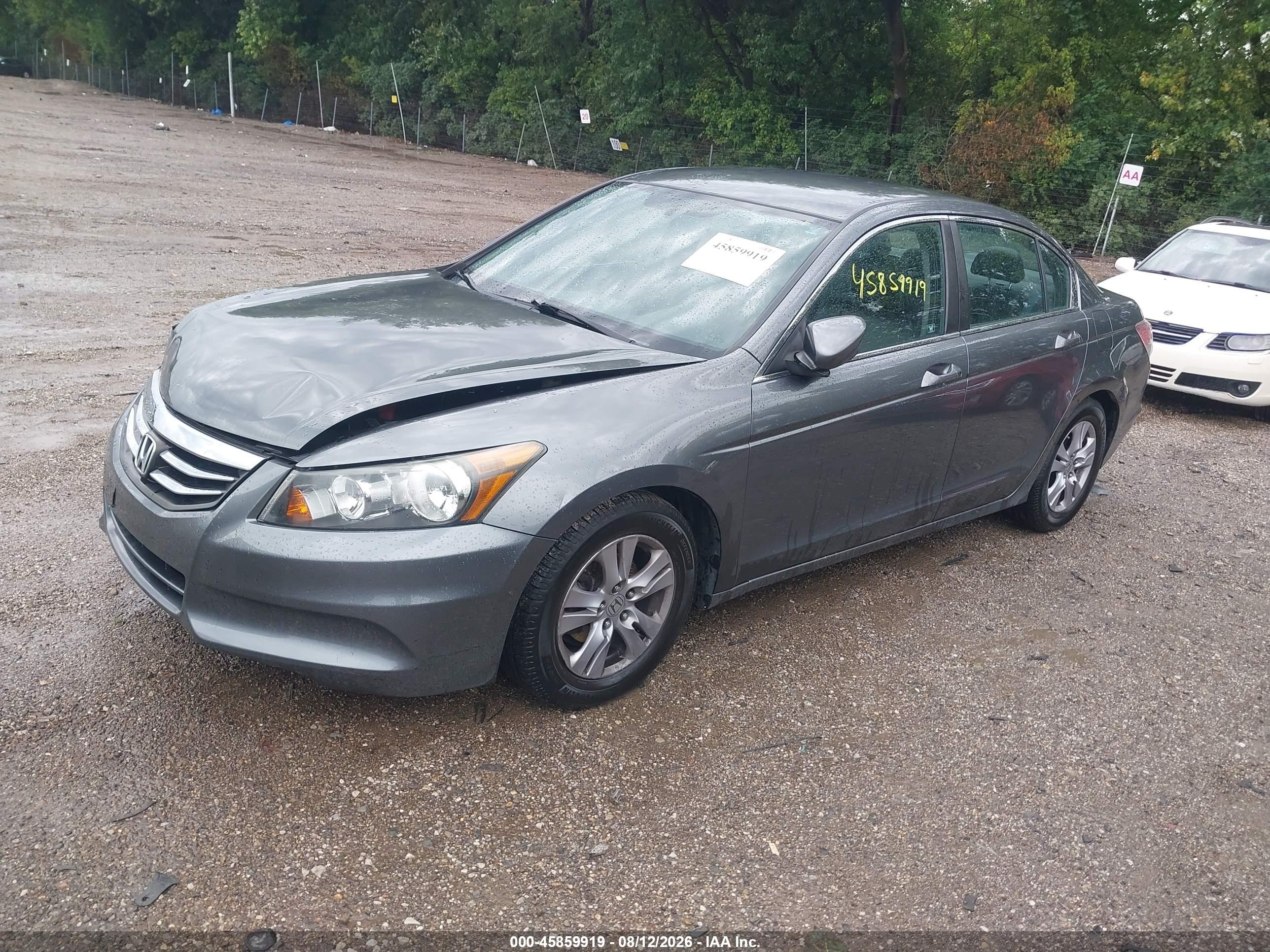 2012 Honda Accord 2.4 Se Gray vin: 1HGCP2F61CA209568
