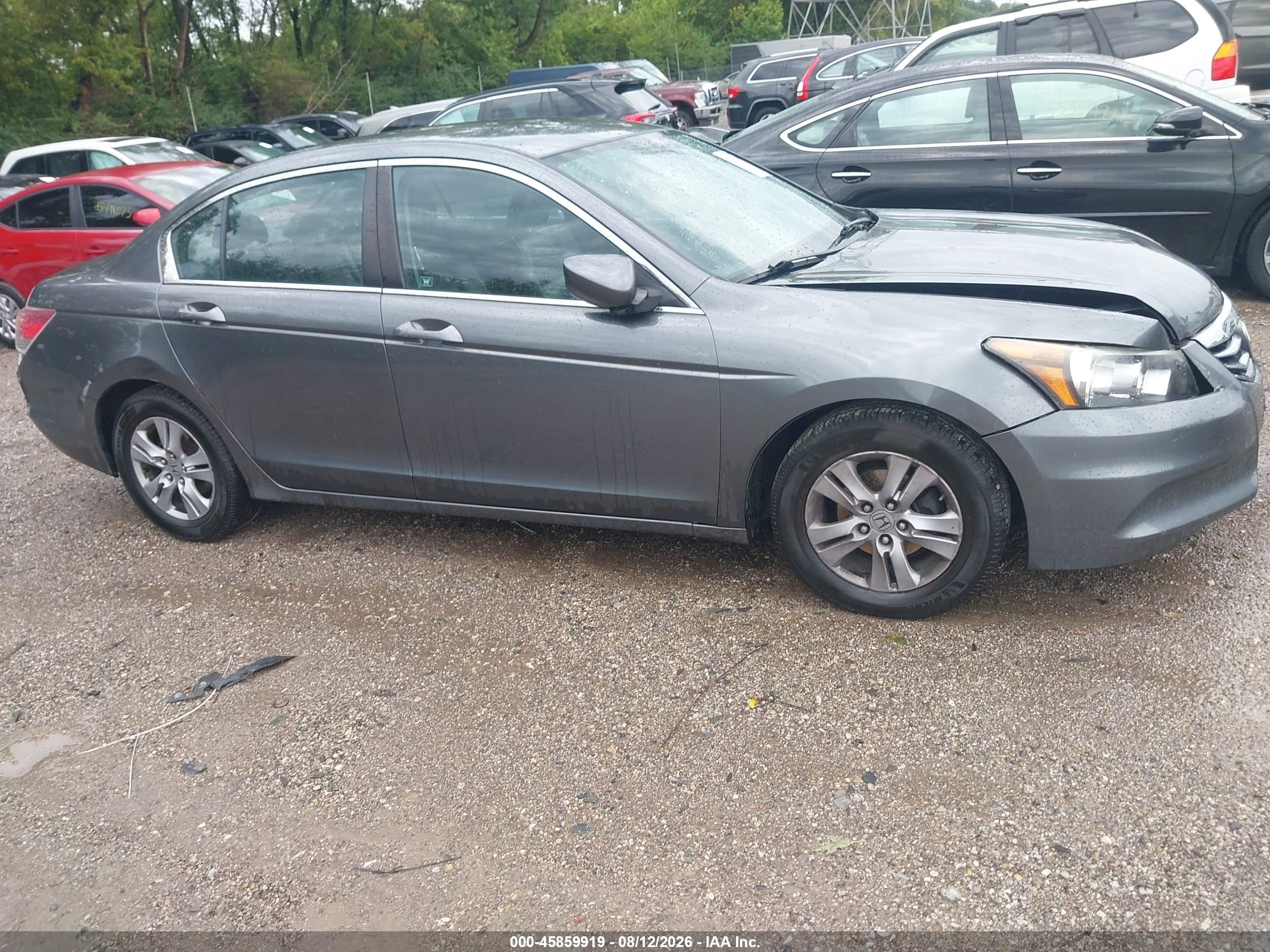 2012 Honda Accord 2.4 Se Gray vin: 1HGCP2F61CA209568