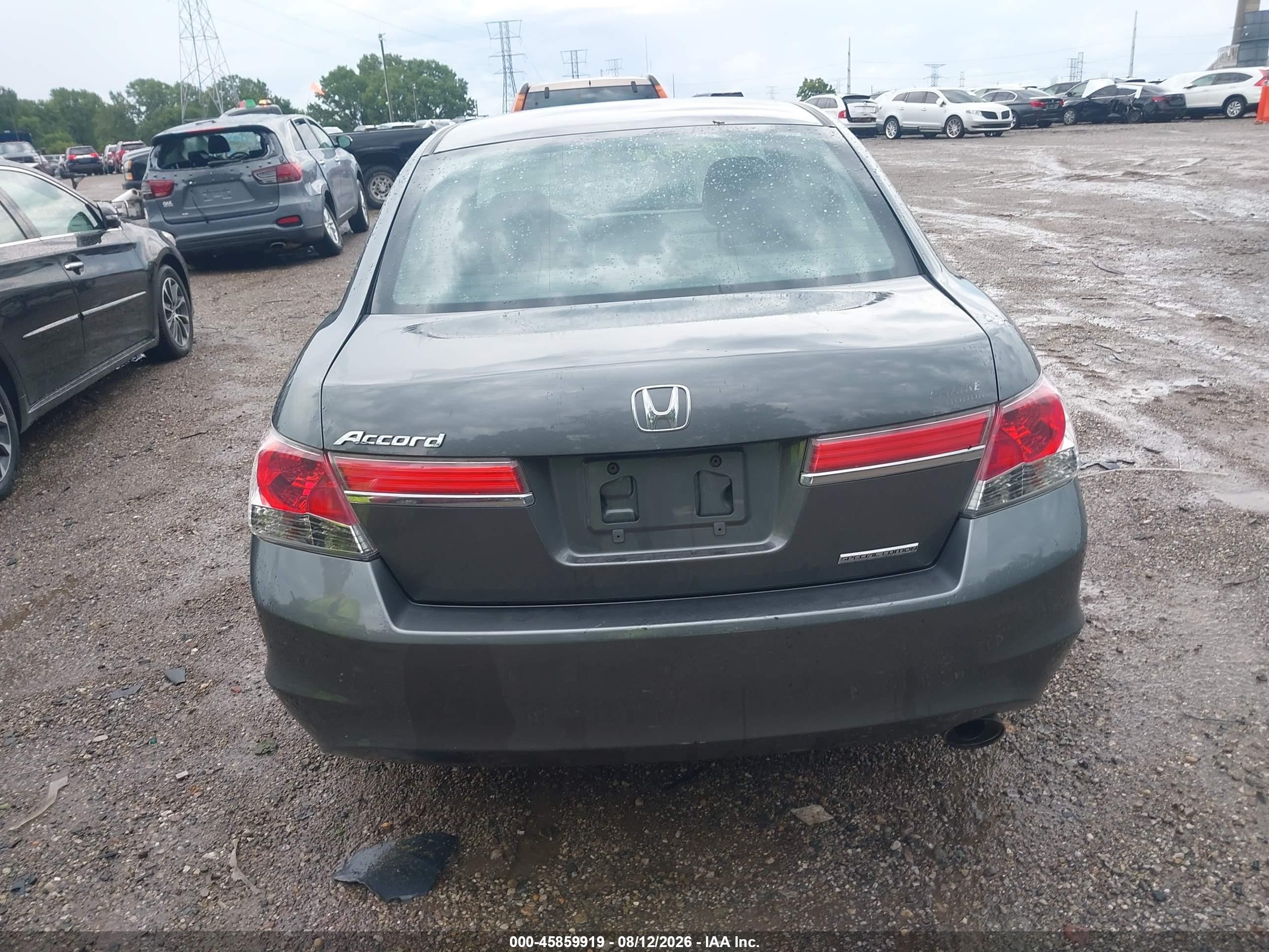 2012 Honda Accord 2.4 Se Gray vin: 1HGCP2F61CA209568