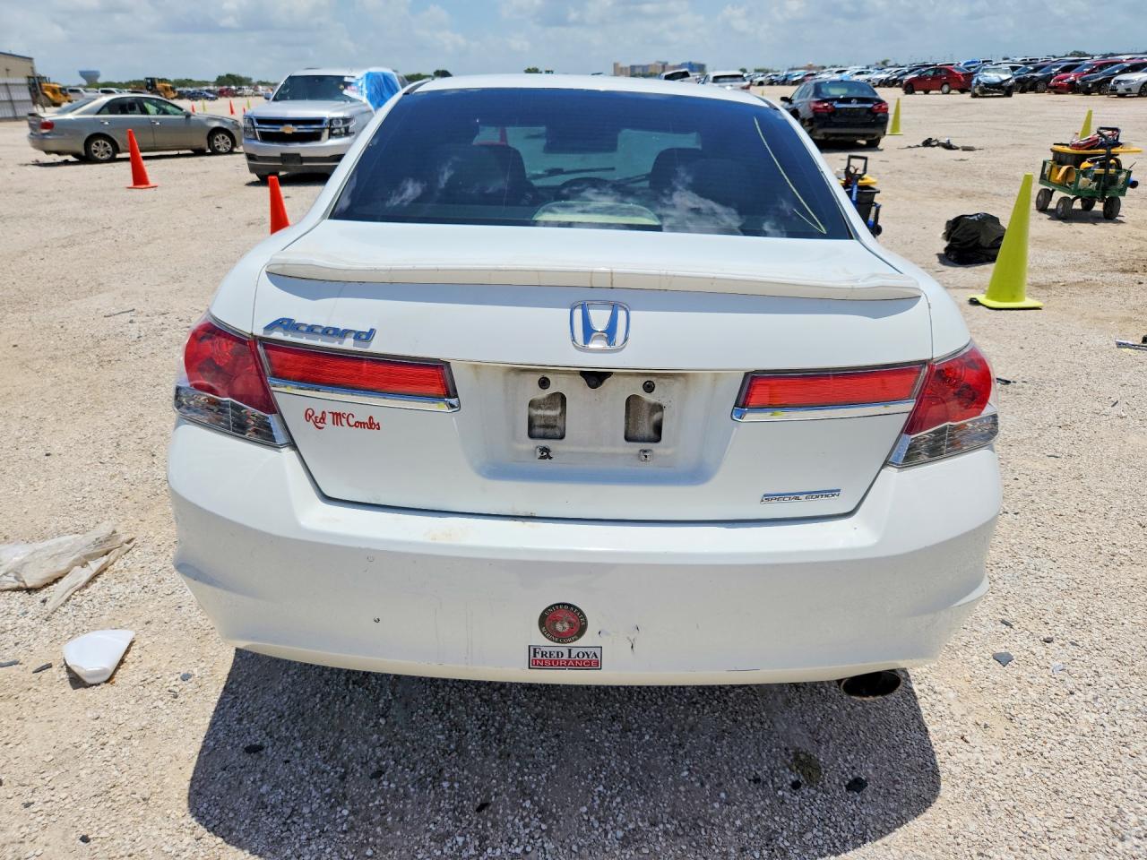 2012 Honda Accord Se White vin: 1HGCP2F61CA213443