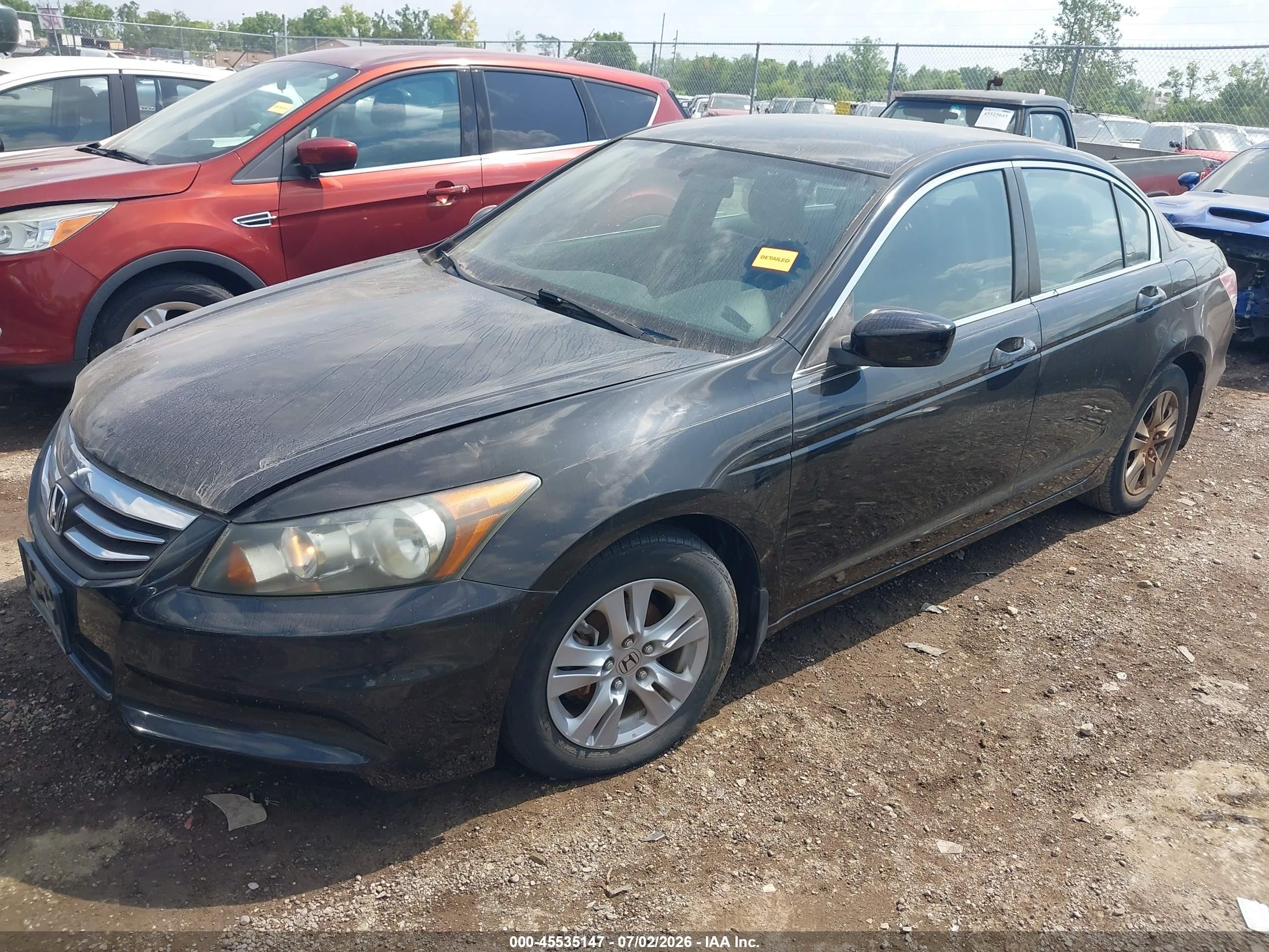 2011 Honda Accord 2.4 Se Black vin: 1HGCP2F62BA034648