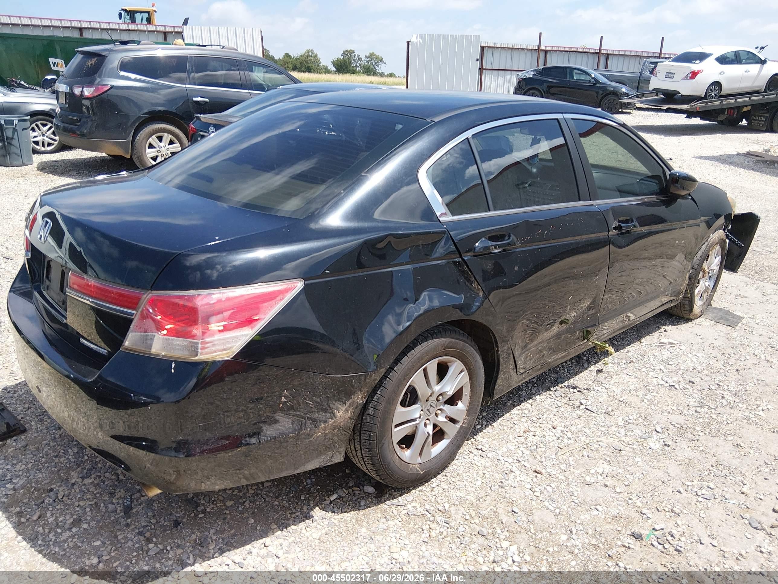2011 Honda Accord 2.4 Se Black vin: 1HGCP2F62BA155938