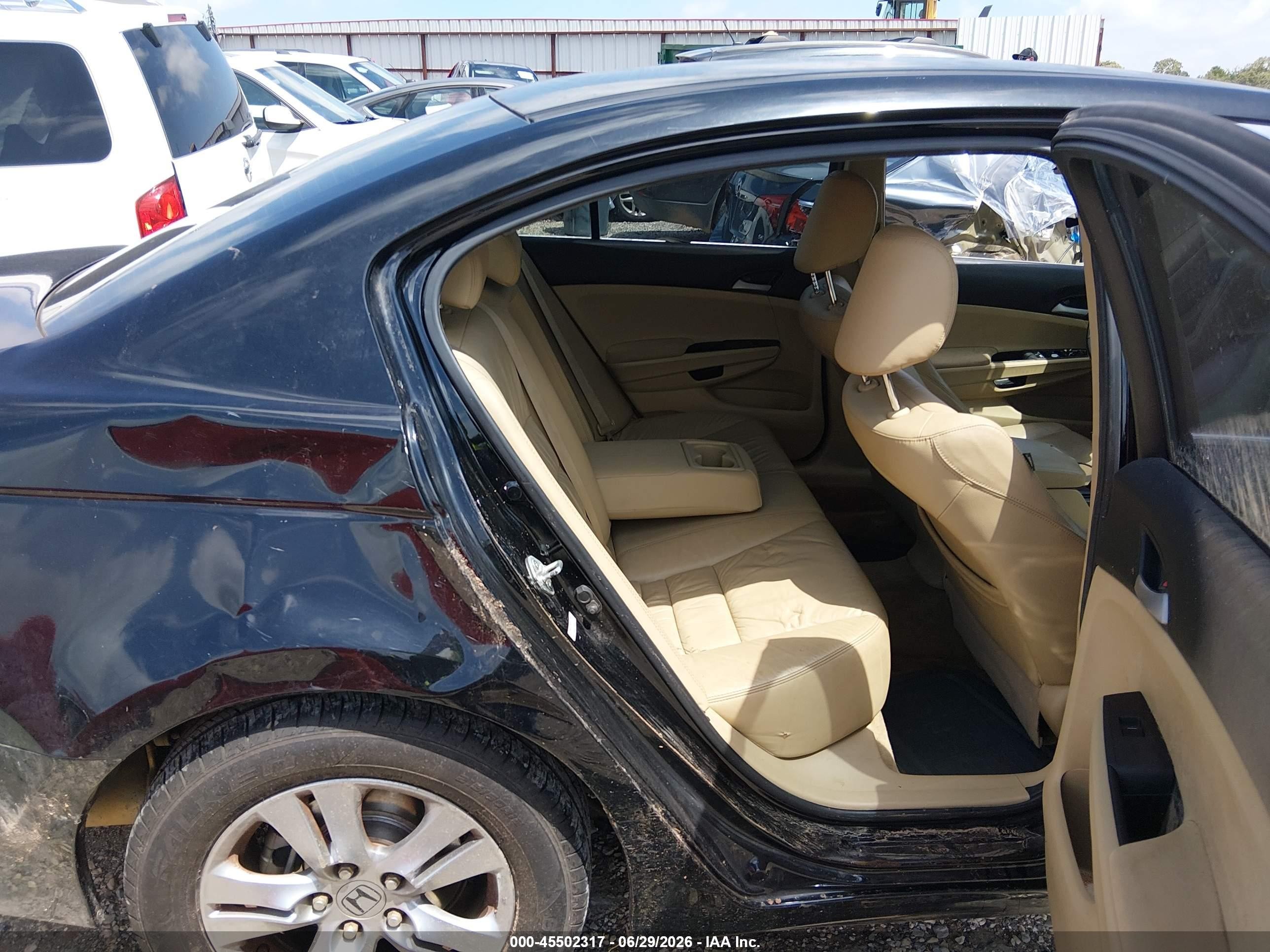 2011 Honda Accord 2.4 Se Black vin: 1HGCP2F62BA155938