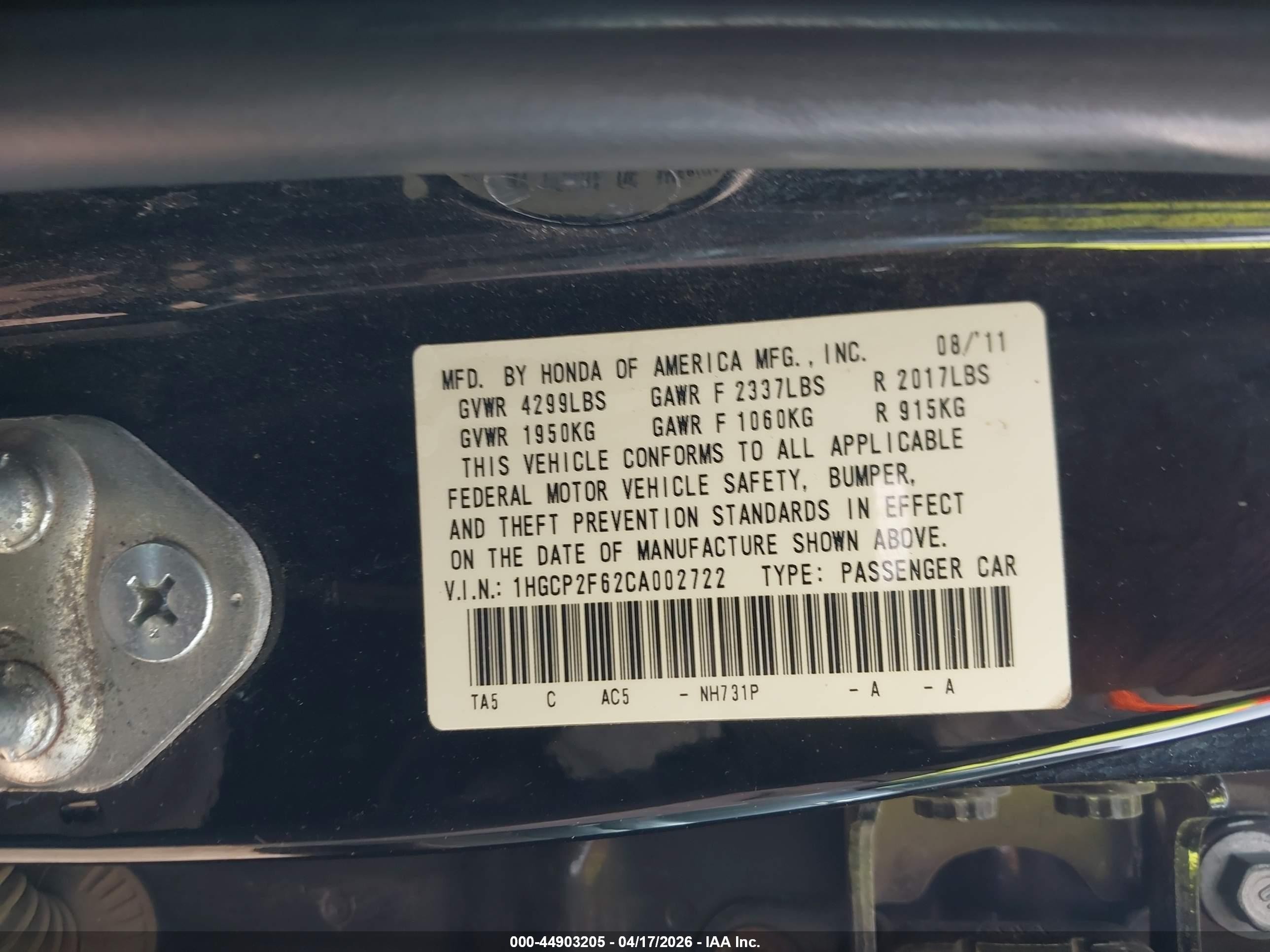 2012 Honda Accord 2.4 Se Black vin: 1HGCP2F62CA002722