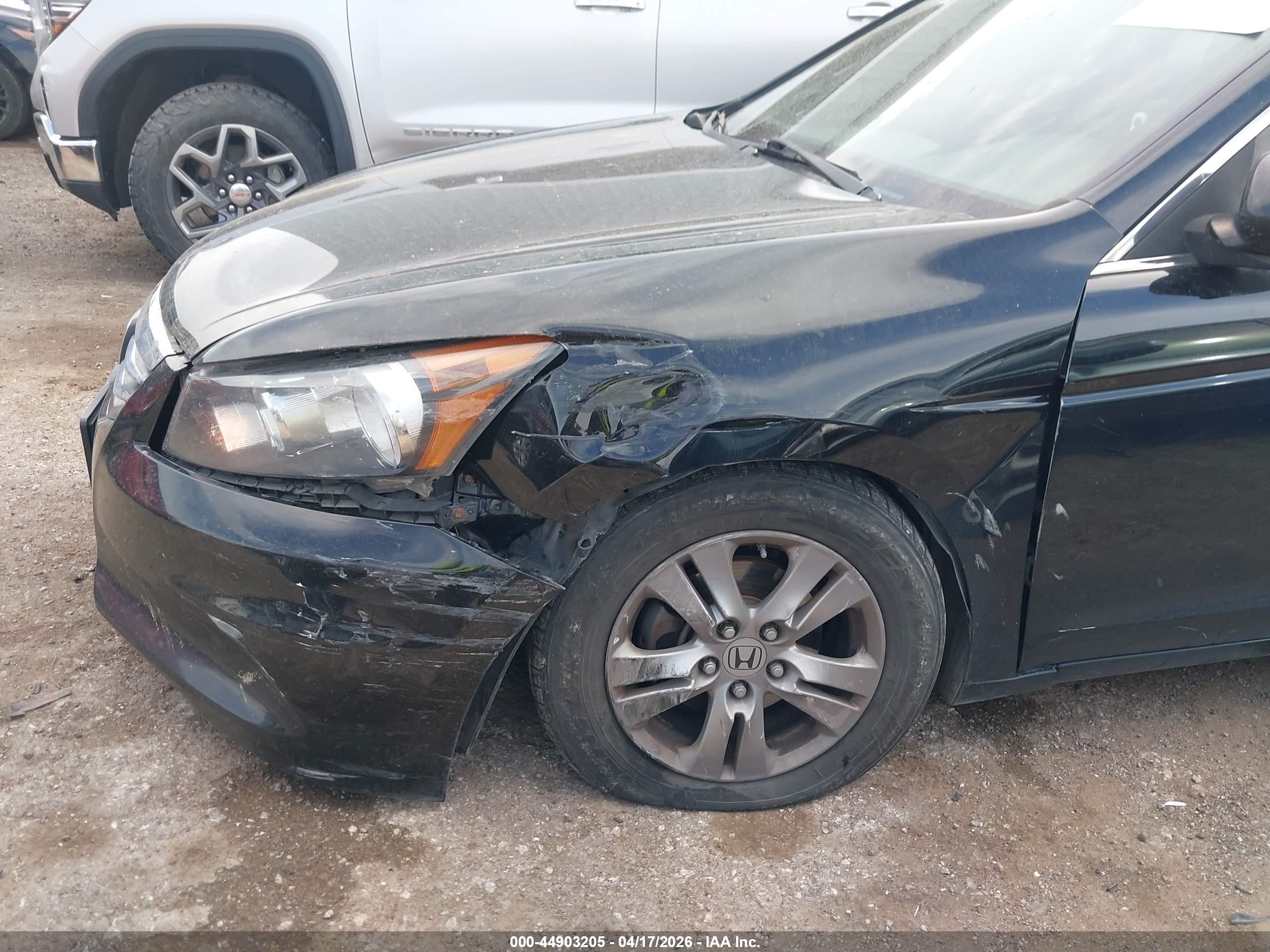 2012 Honda Accord 2.4 Se Black vin: 1HGCP2F62CA002722