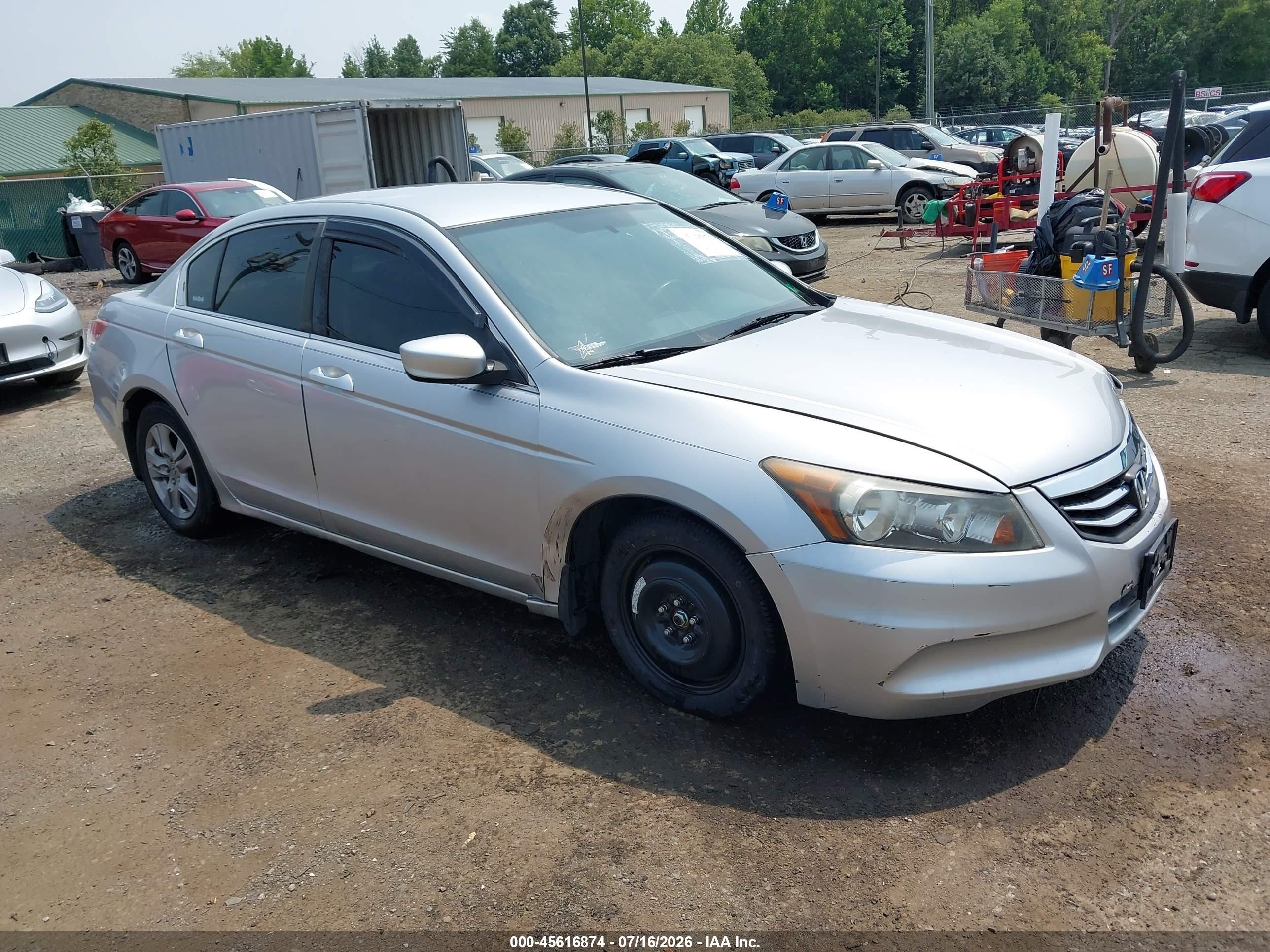 2012 Honda Accord 2.4 Se Silver vin: 1HGCP2F62CA011341