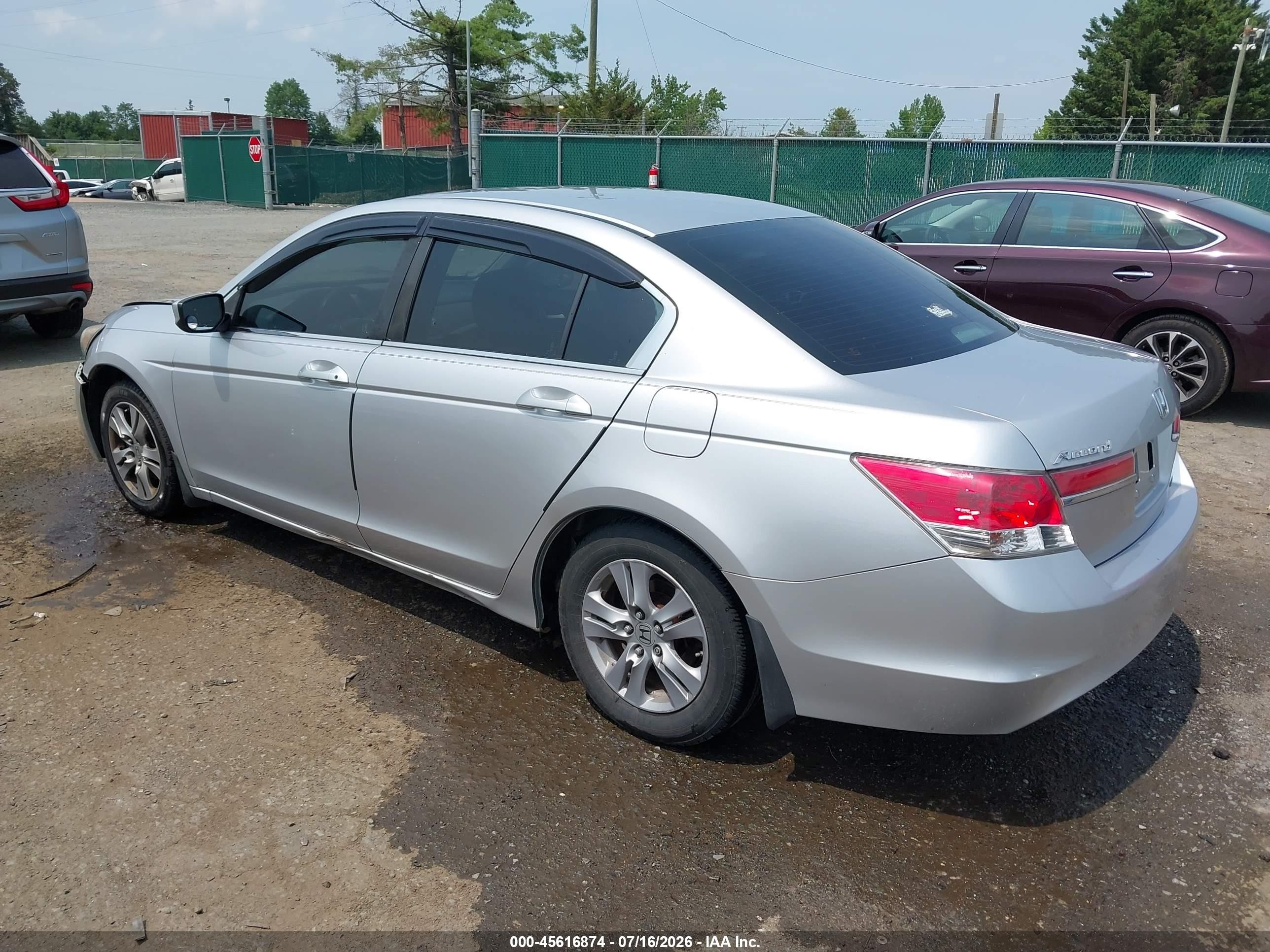 2012 Honda Accord 2.4 Se Silver vin: 1HGCP2F62CA011341
