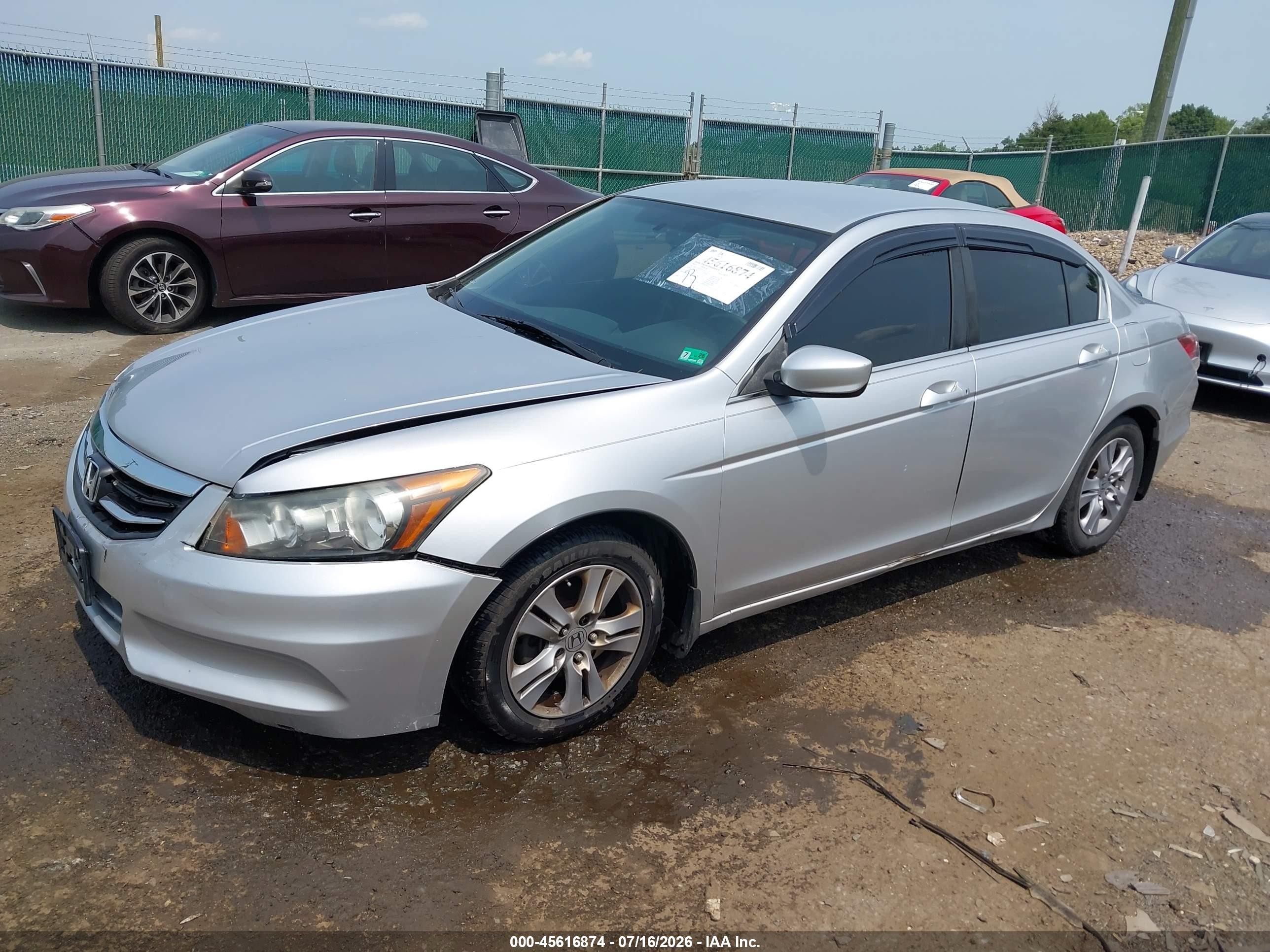 2012 Honda Accord 2.4 Se Silver vin: 1HGCP2F62CA011341