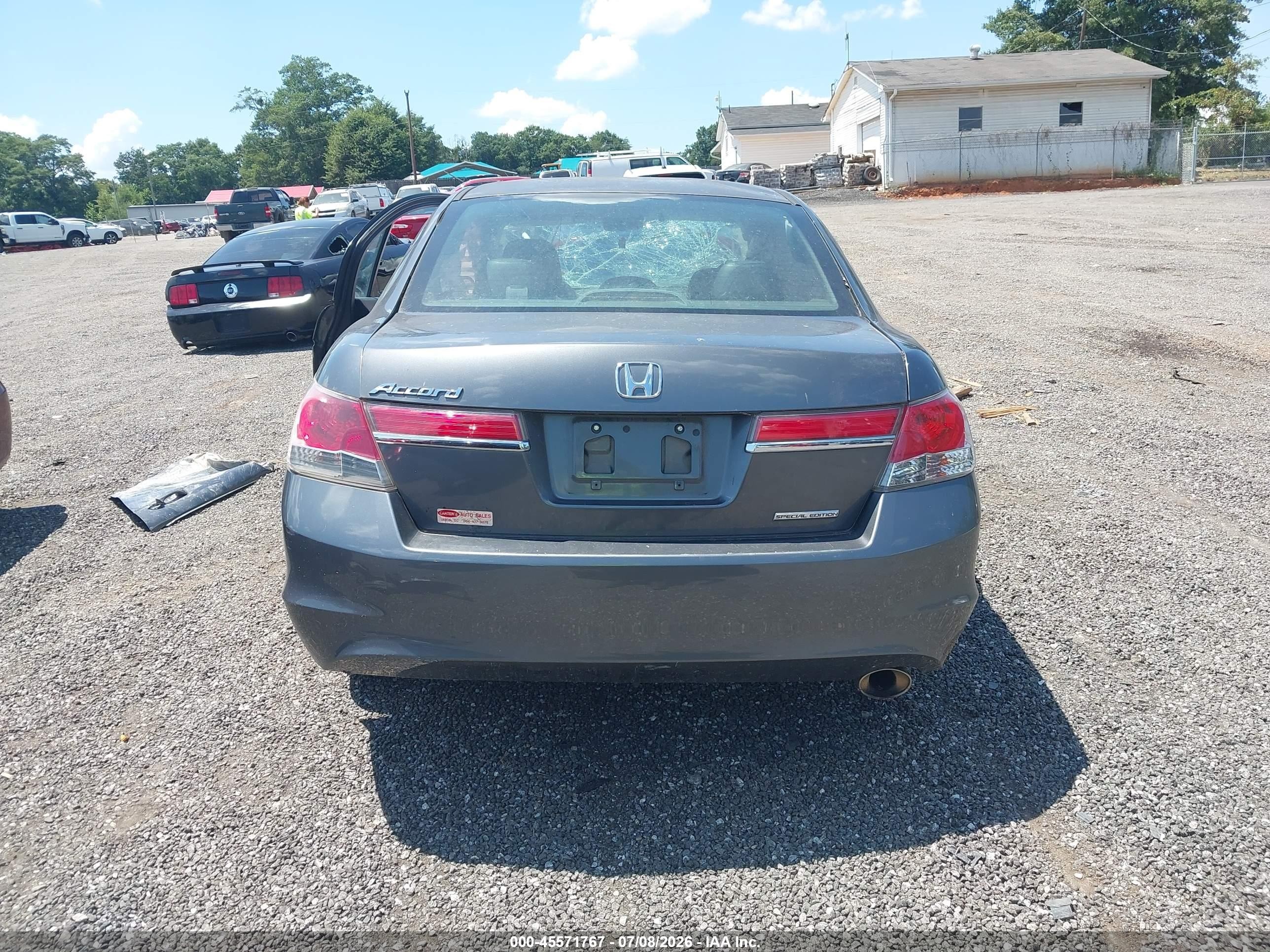 2012 Honda Accord 2.4 Se Gray vin: 1HGCP2F62CA093944