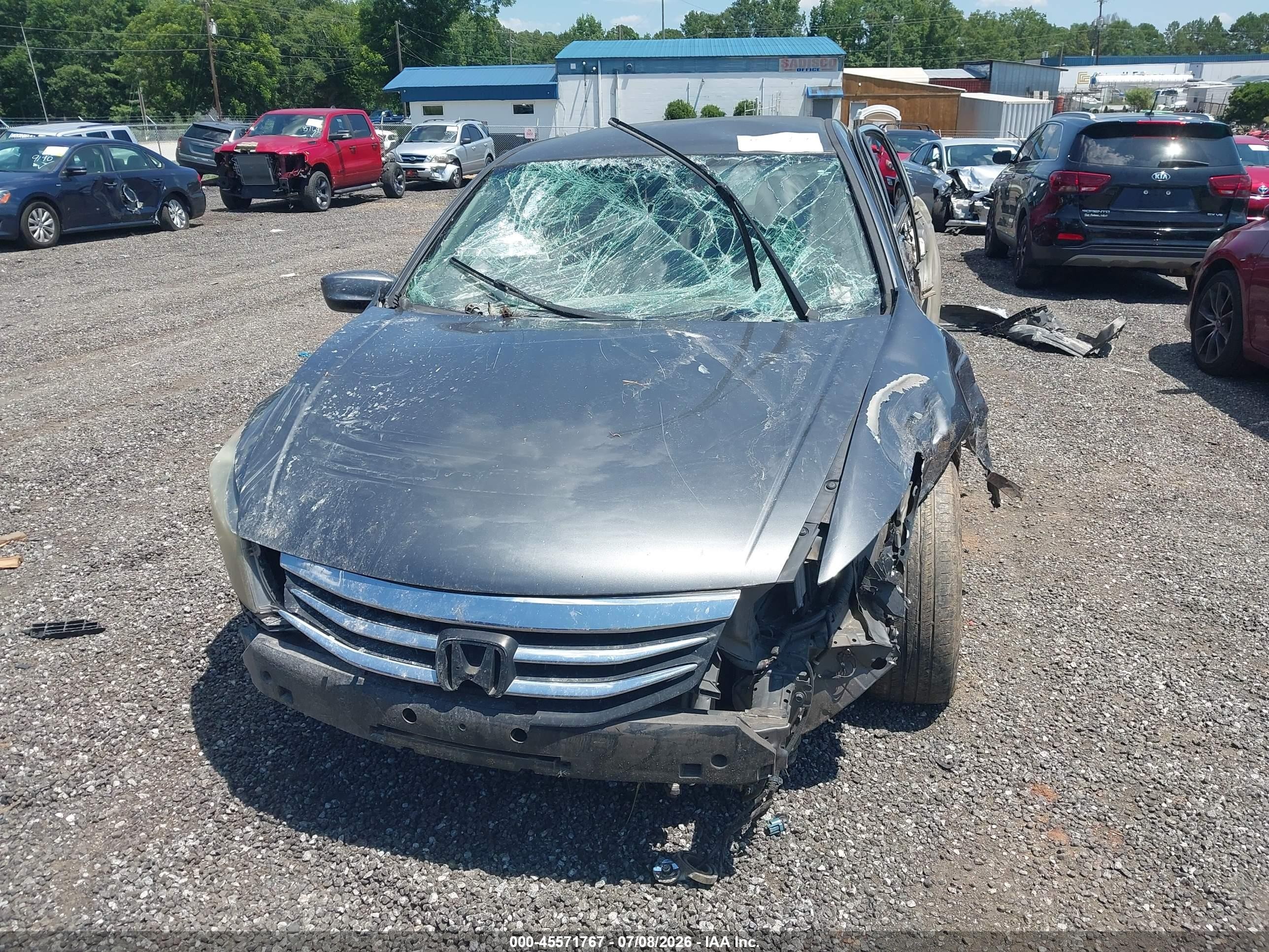 2012 Honda Accord 2.4 Se Gray vin: 1HGCP2F62CA093944