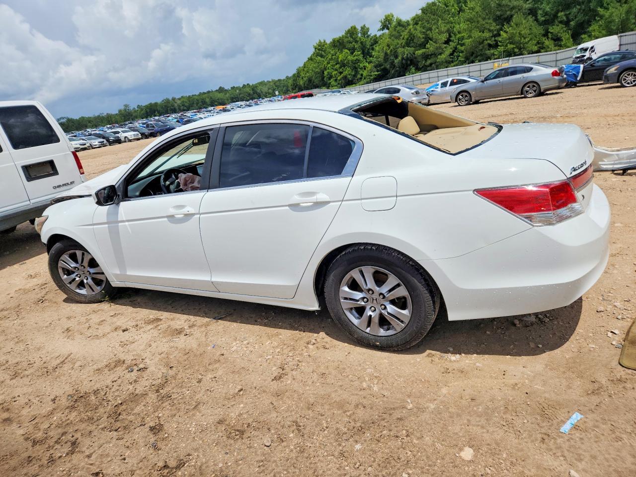 2012 Honda Accord Se White vin: 1HGCP2F62CA099825