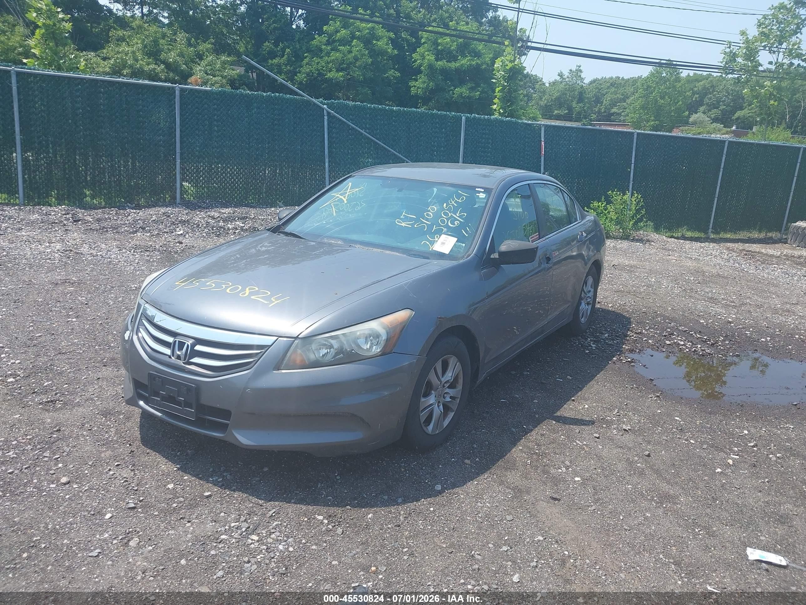 2012 Honda Accord 2.4 Se Gray vin: 1HGCP2F62CA139479