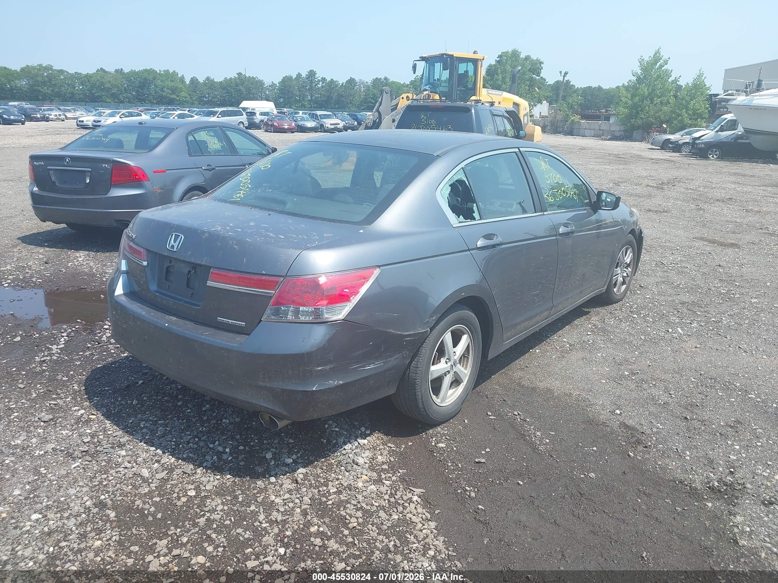 2012 Honda Accord 2.4 Se Gray vin: 1HGCP2F62CA139479