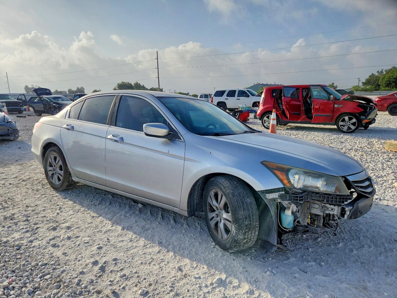 2012 Honda Accord Se Silver vin: 1HGCP2F62CA155603