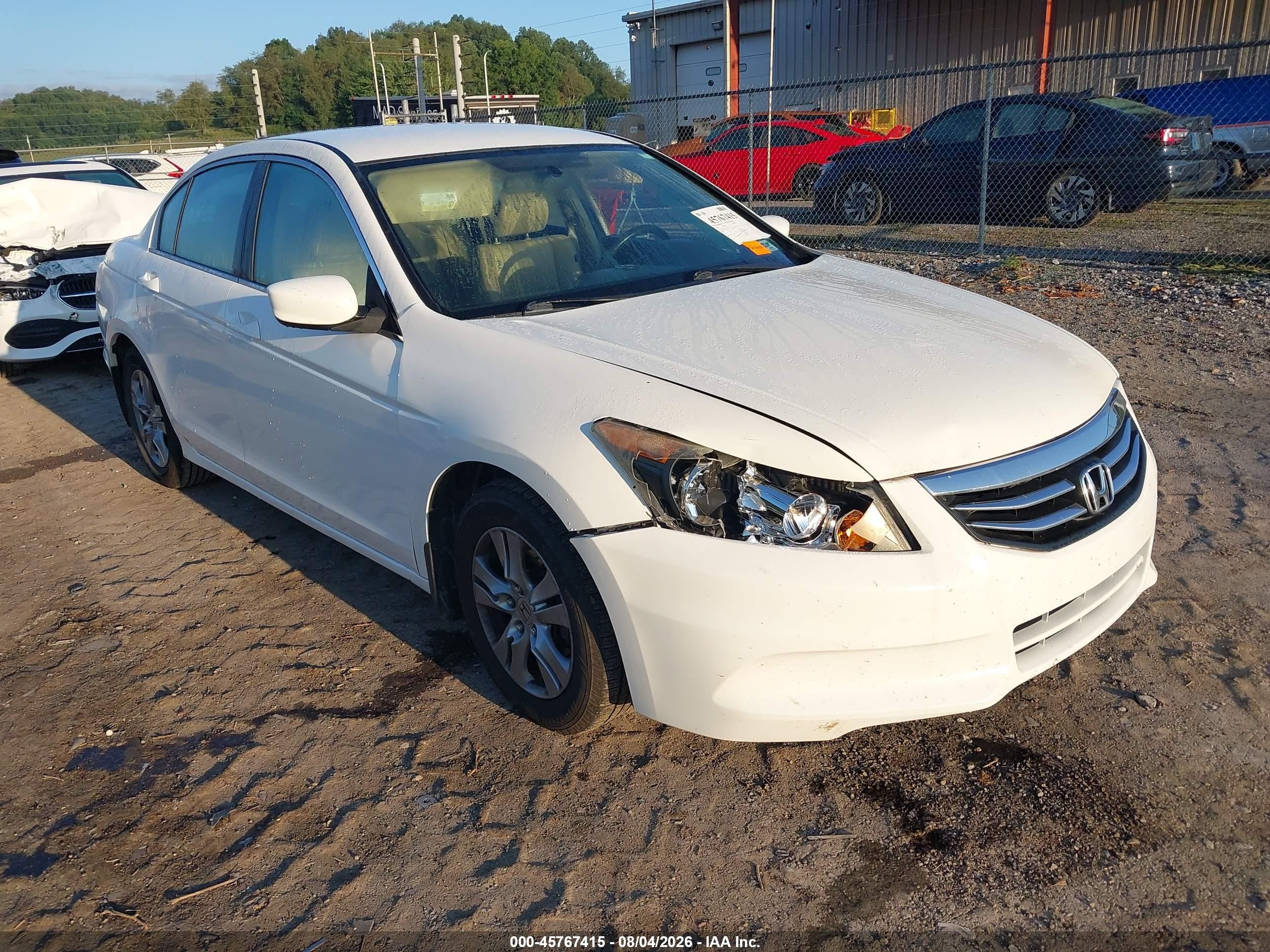 2012 Honda Accord 2.4 Se Белый vin: 1HGCP2F62CA171199