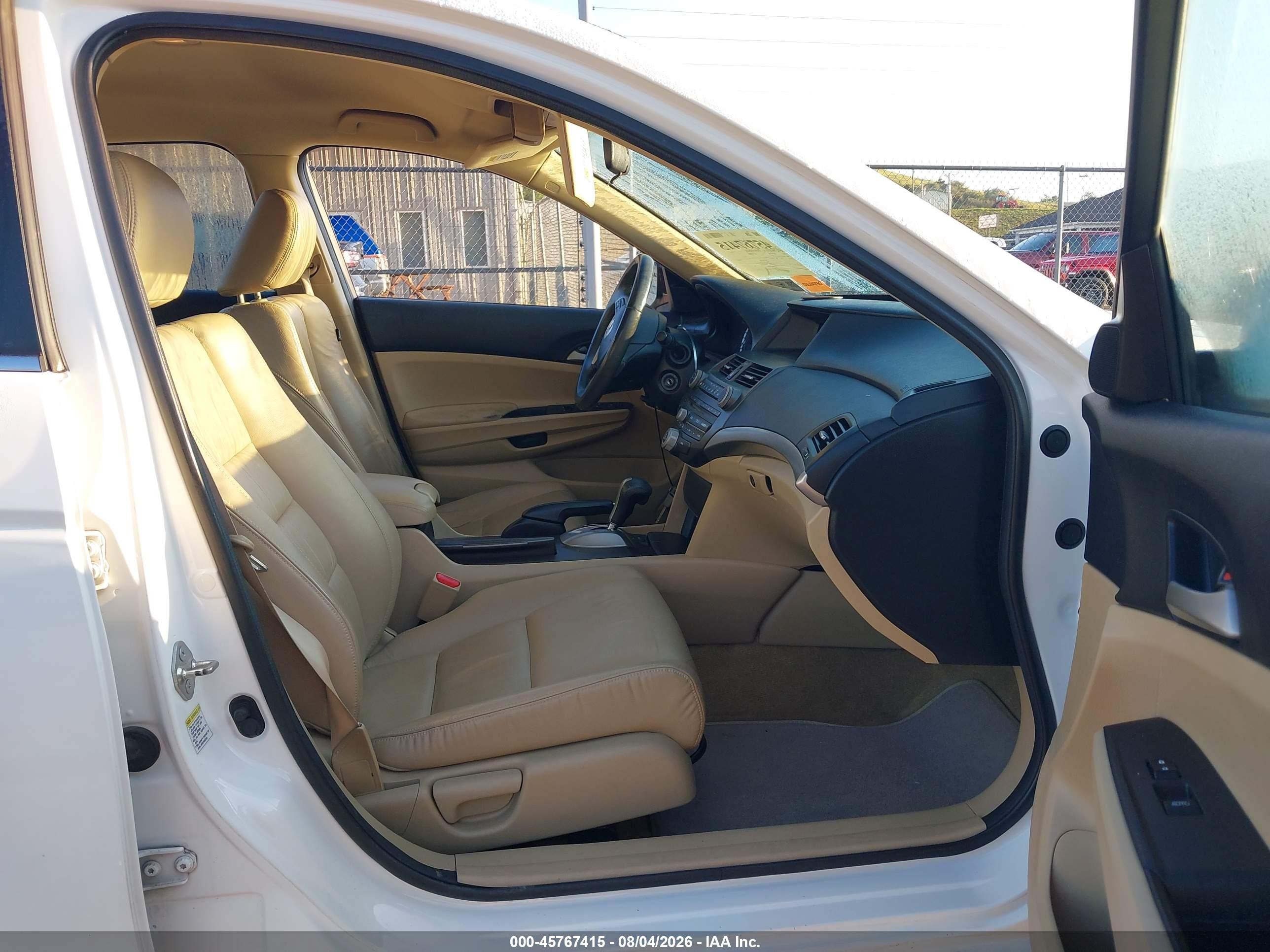 2012 Honda Accord 2.4 Se Белый vin: 1HGCP2F62CA171199