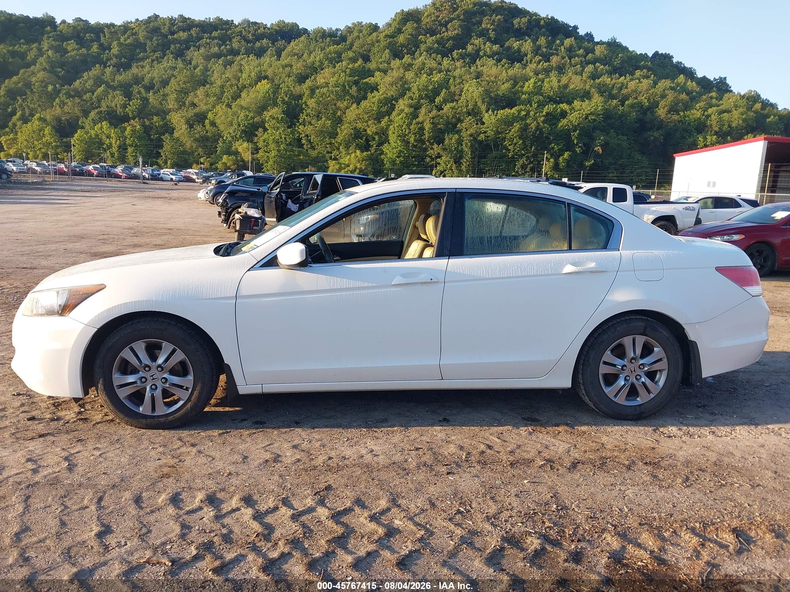 2012 Honda Accord 2.4 Se Белый vin: 1HGCP2F62CA171199