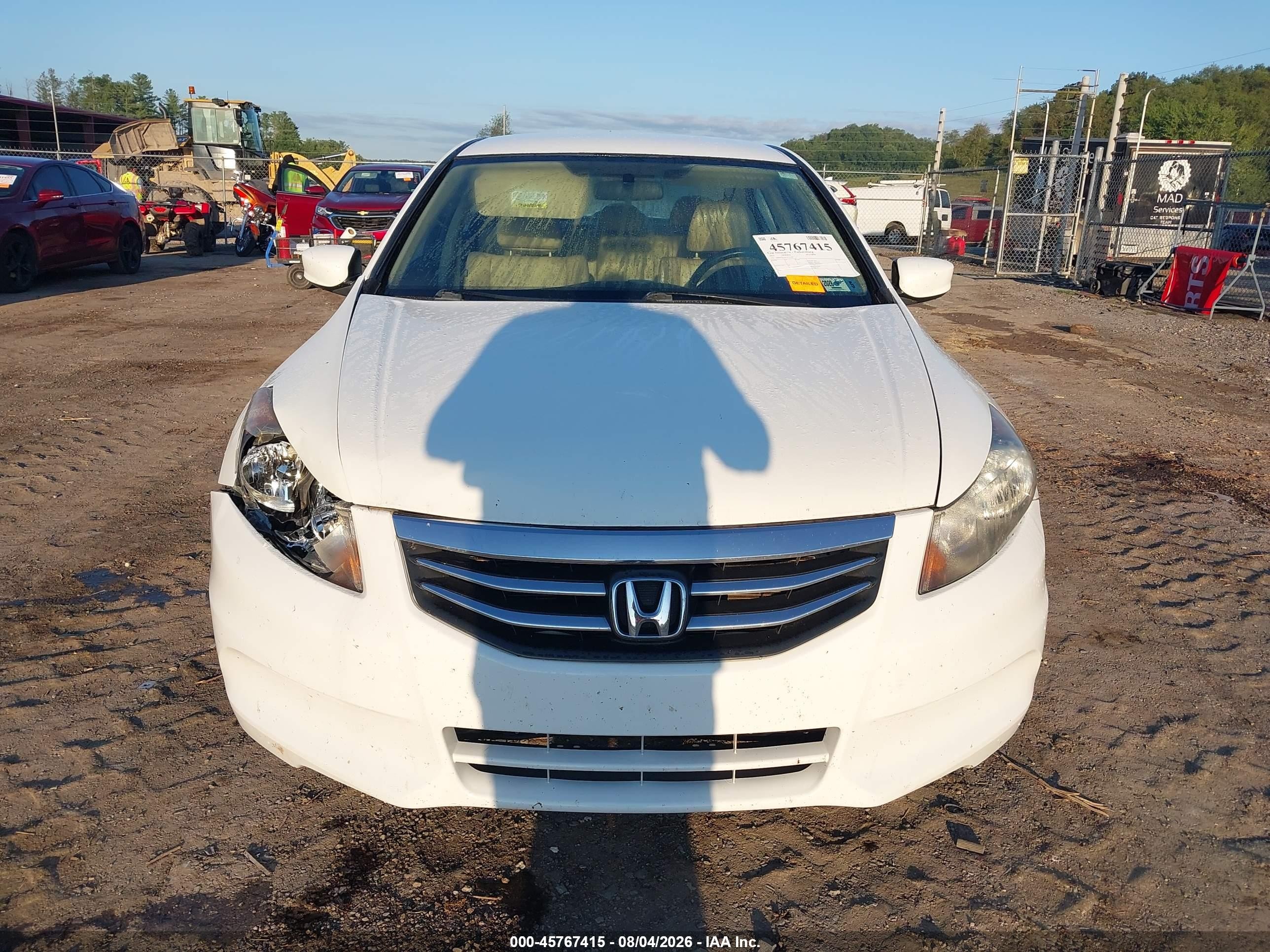 2012 Honda Accord 2.4 Se Белый vin: 1HGCP2F62CA171199
