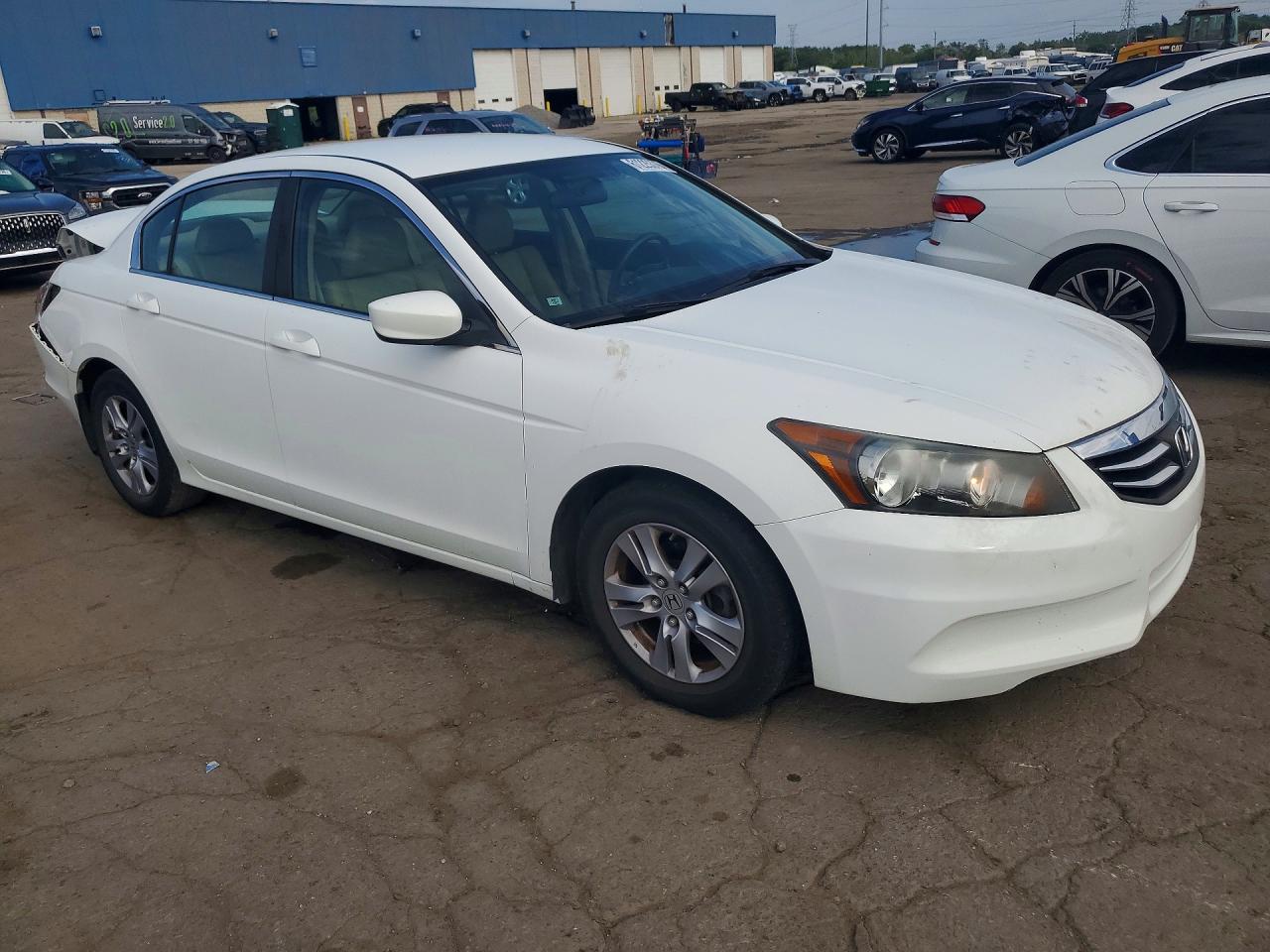 2012 Honda Accord Se White vin: 1HGCP2F62CA175205