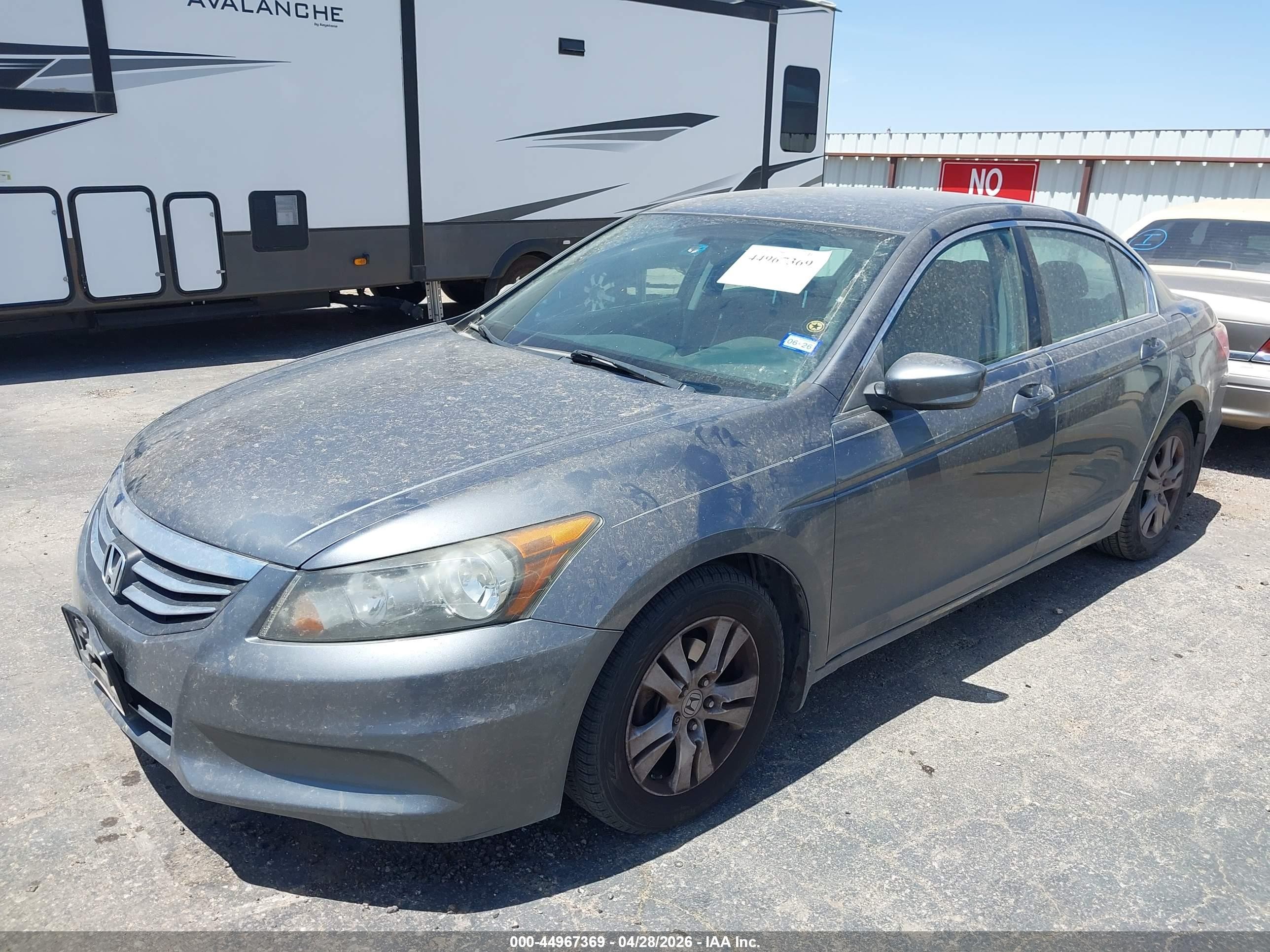 2012 Honda Accord 2.4 Se Gray vin: 1HGCP2F62CA178234