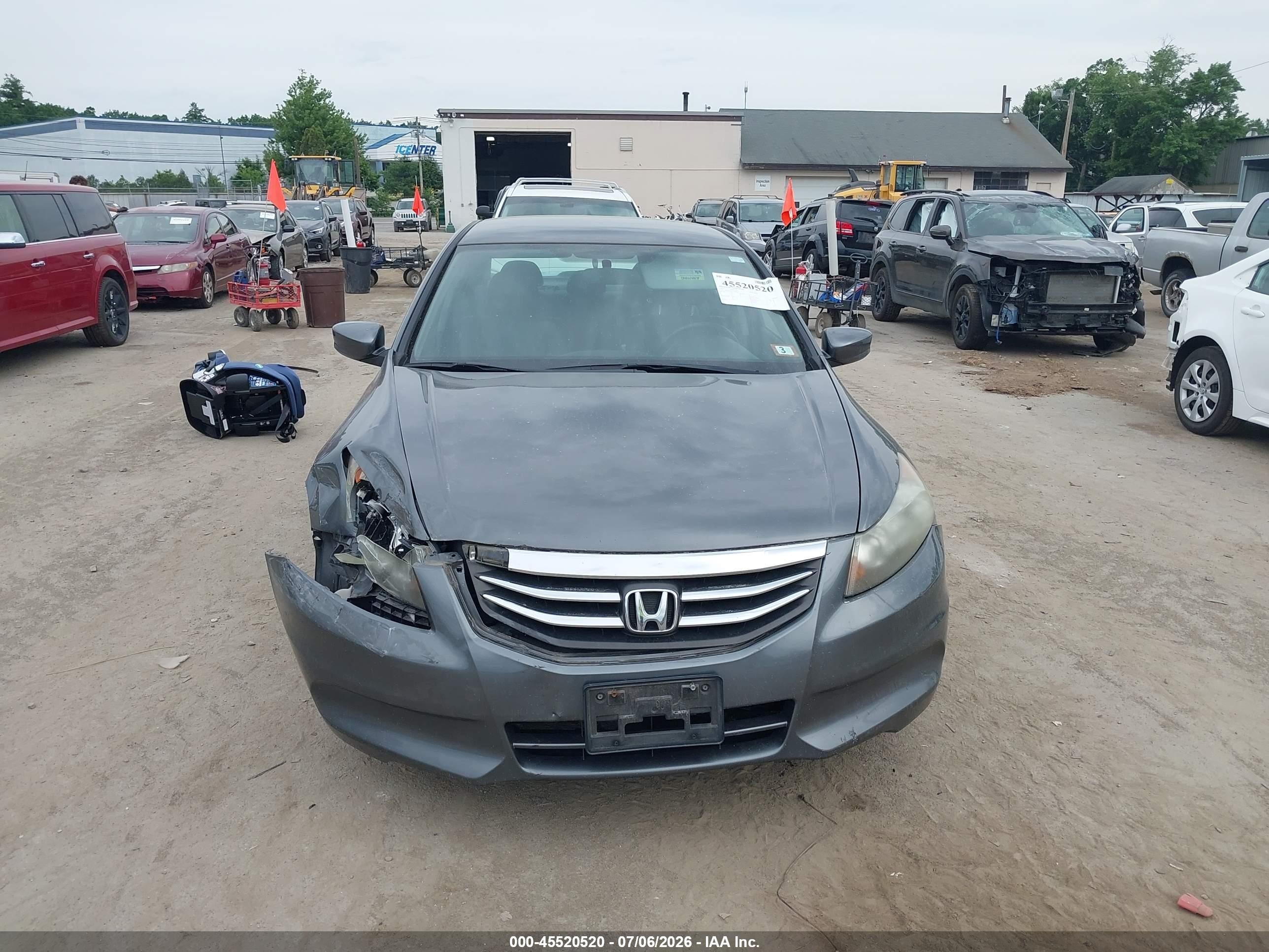 2012 Honda Accord 2.4 Se Серый vin: 1HGCP2F62CA198676