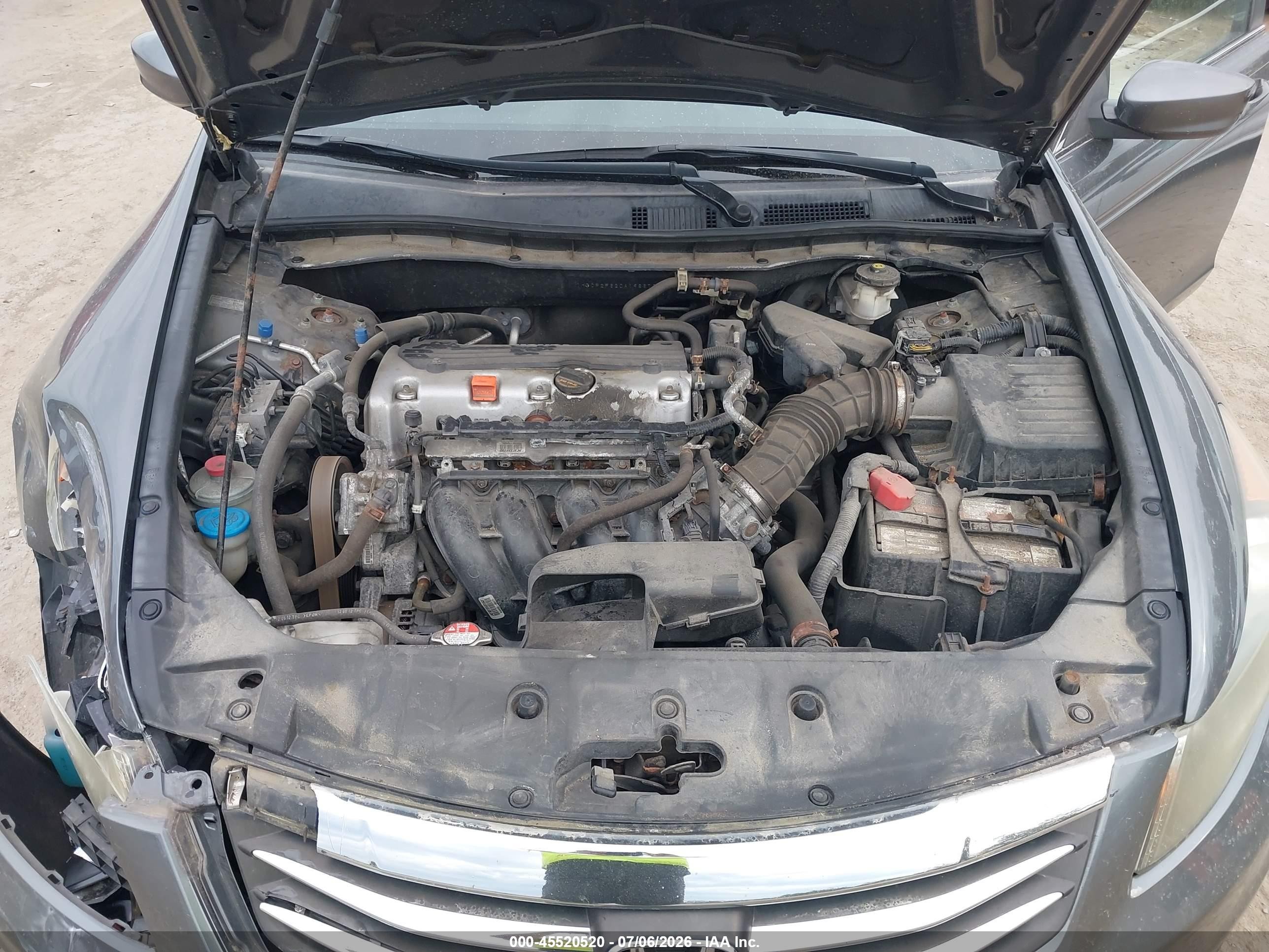 2012 Honda Accord 2.4 Se Серый vin: 1HGCP2F62CA198676
