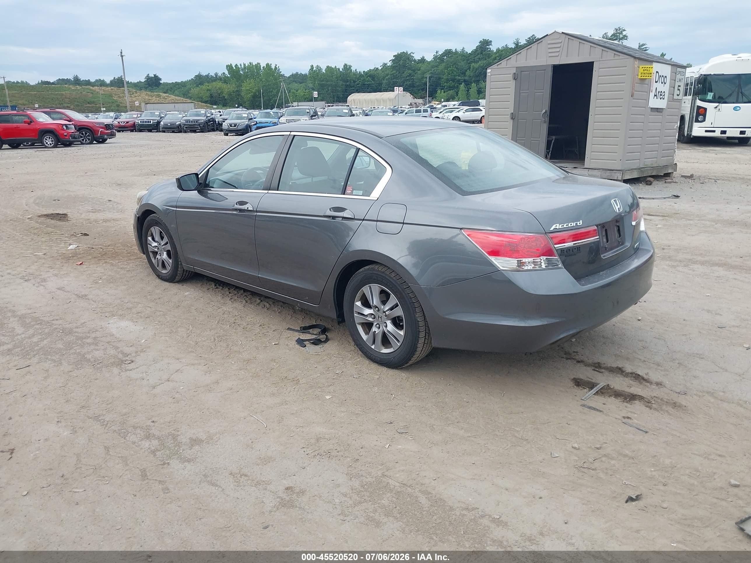 2012 Honda Accord 2.4 Se Серый vin: 1HGCP2F62CA198676