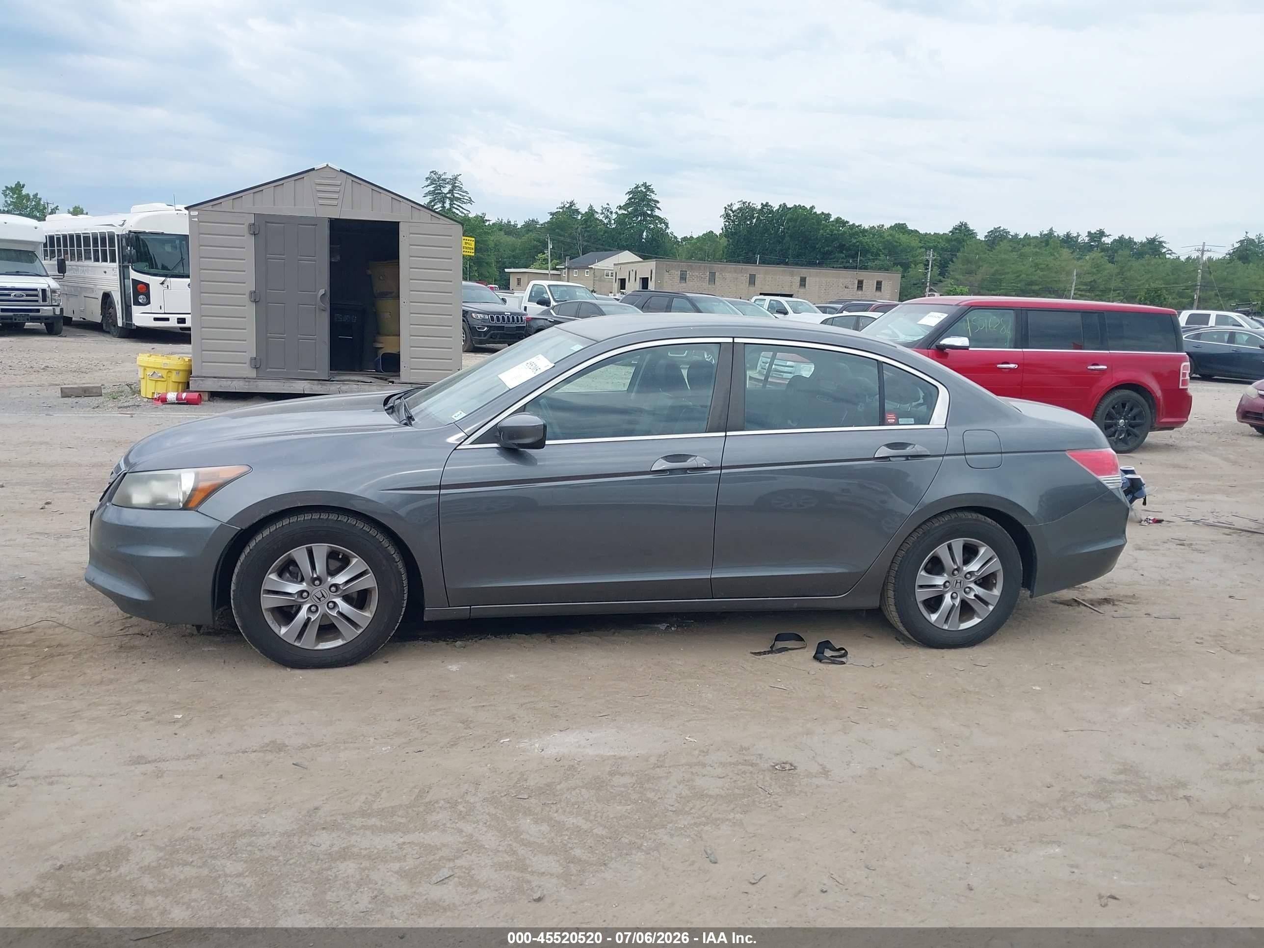 2012 Honda Accord 2.4 Se Серый vin: 1HGCP2F62CA198676