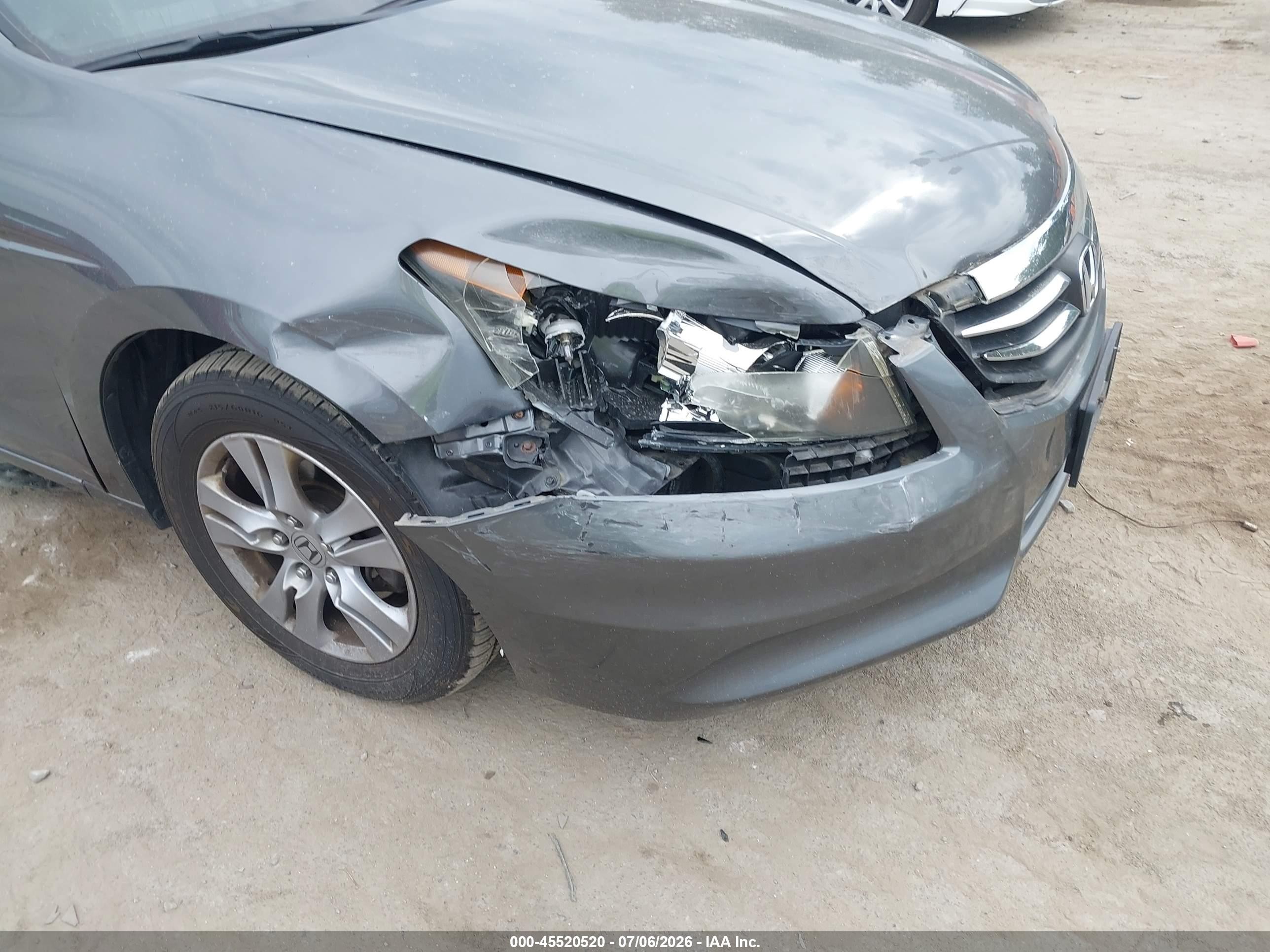 2012 Honda Accord 2.4 Se Серый vin: 1HGCP2F62CA198676