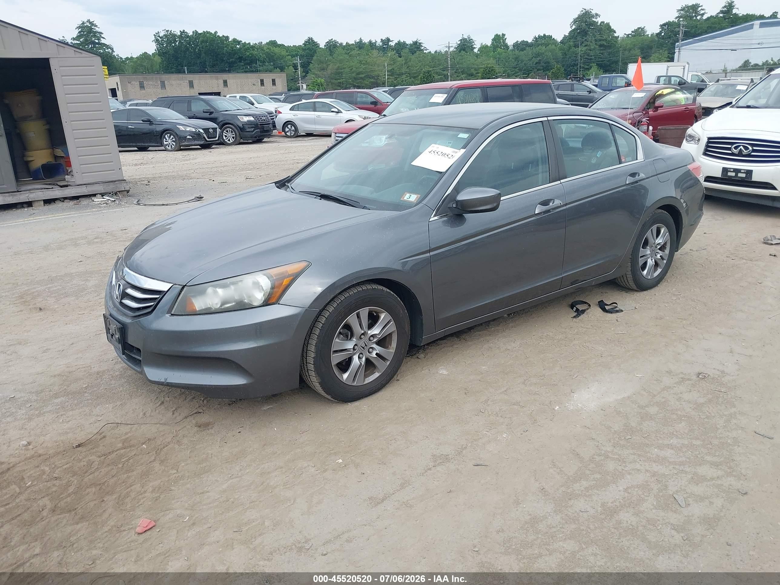 2012 Honda Accord 2.4 Se Серый vin: 1HGCP2F62CA198676