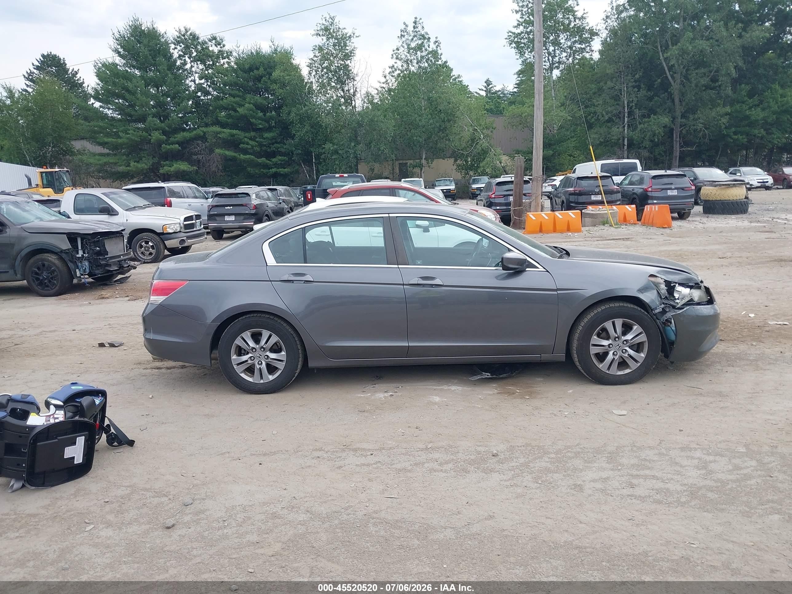 2012 Honda Accord 2.4 Se Серый vin: 1HGCP2F62CA198676