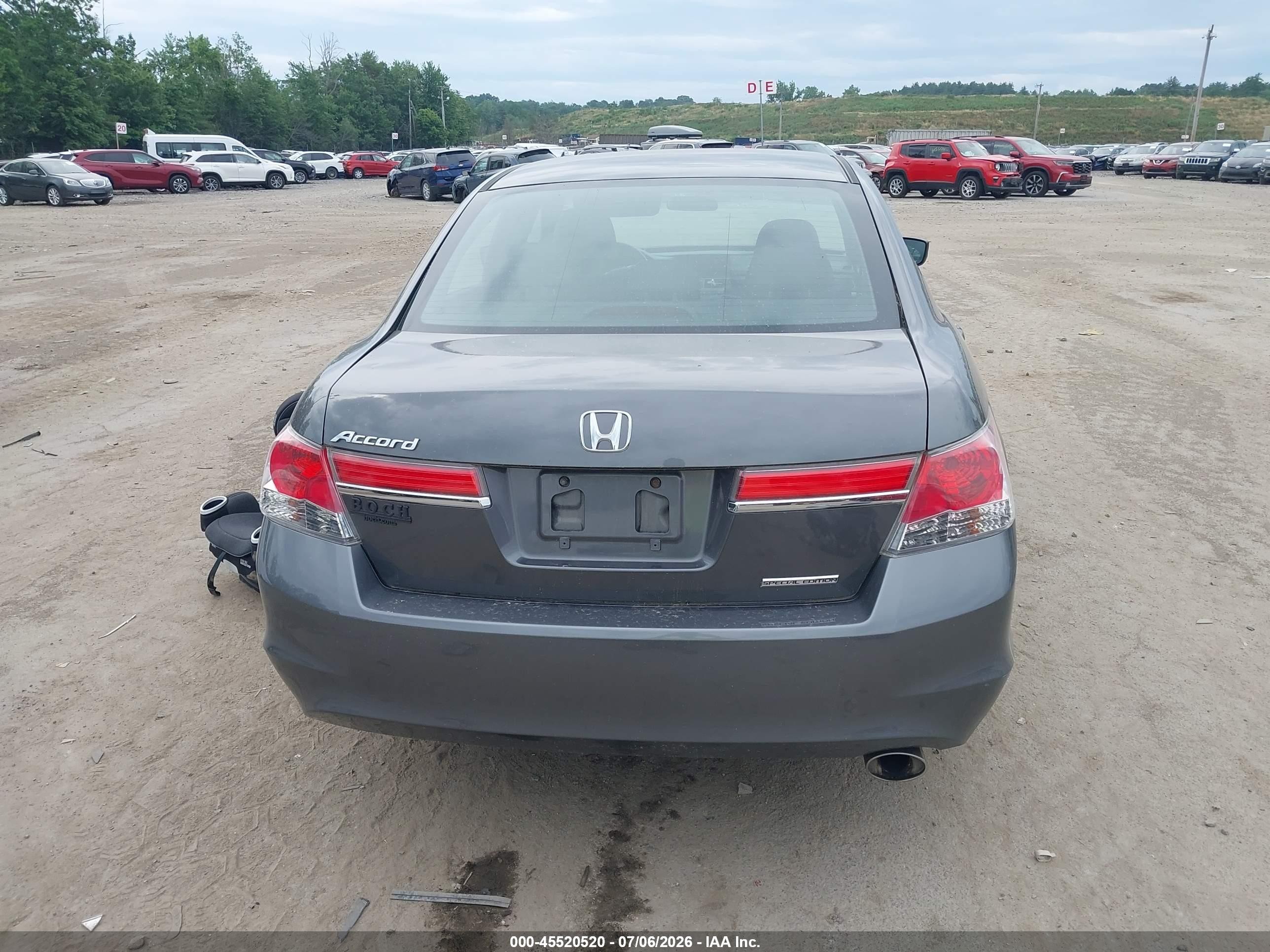 2012 Honda Accord 2.4 Se Серый vin: 1HGCP2F62CA198676