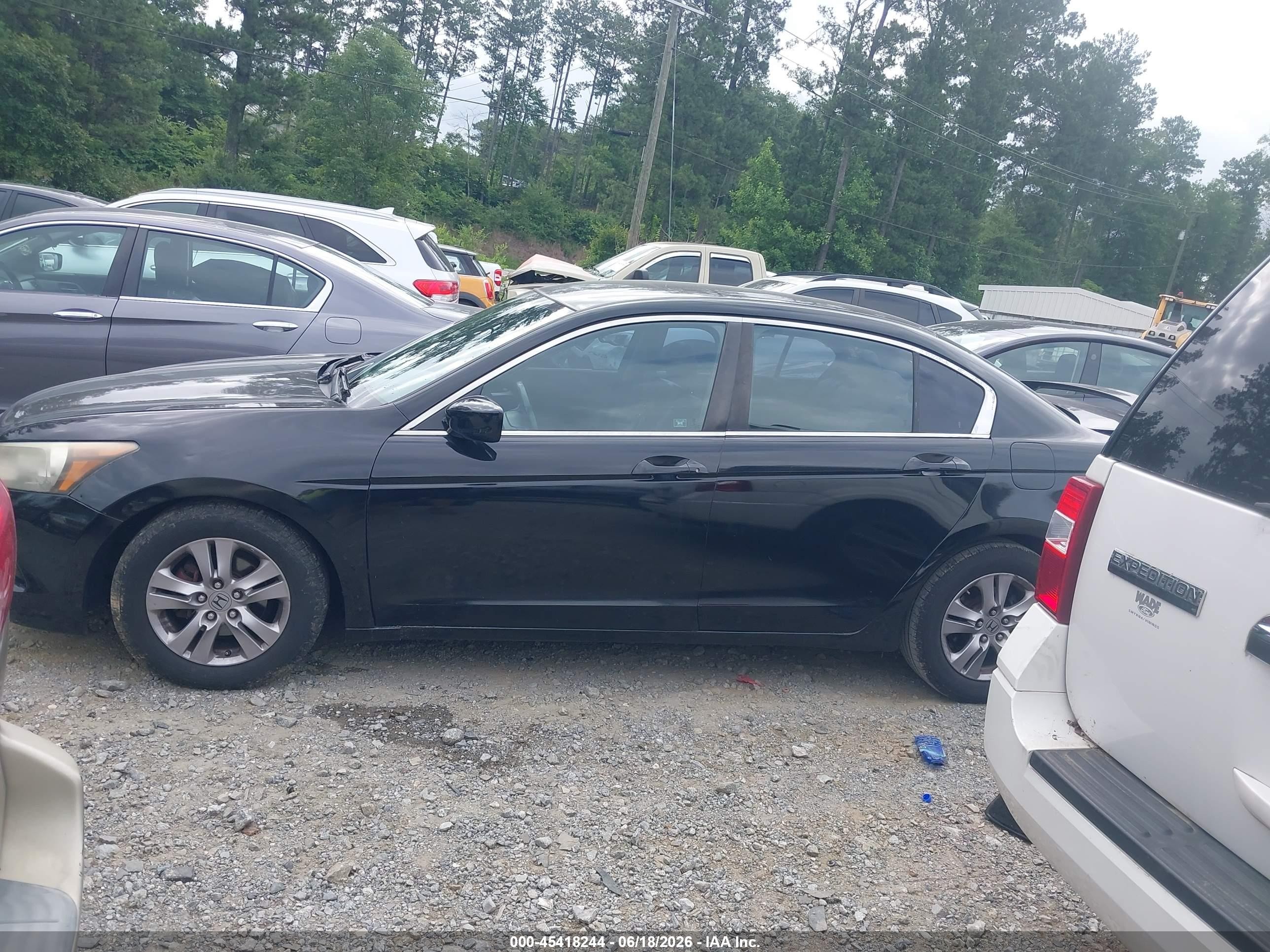 2012 Honda Accord 2.4 Se Black vin: 1HGCP2F62CA233569