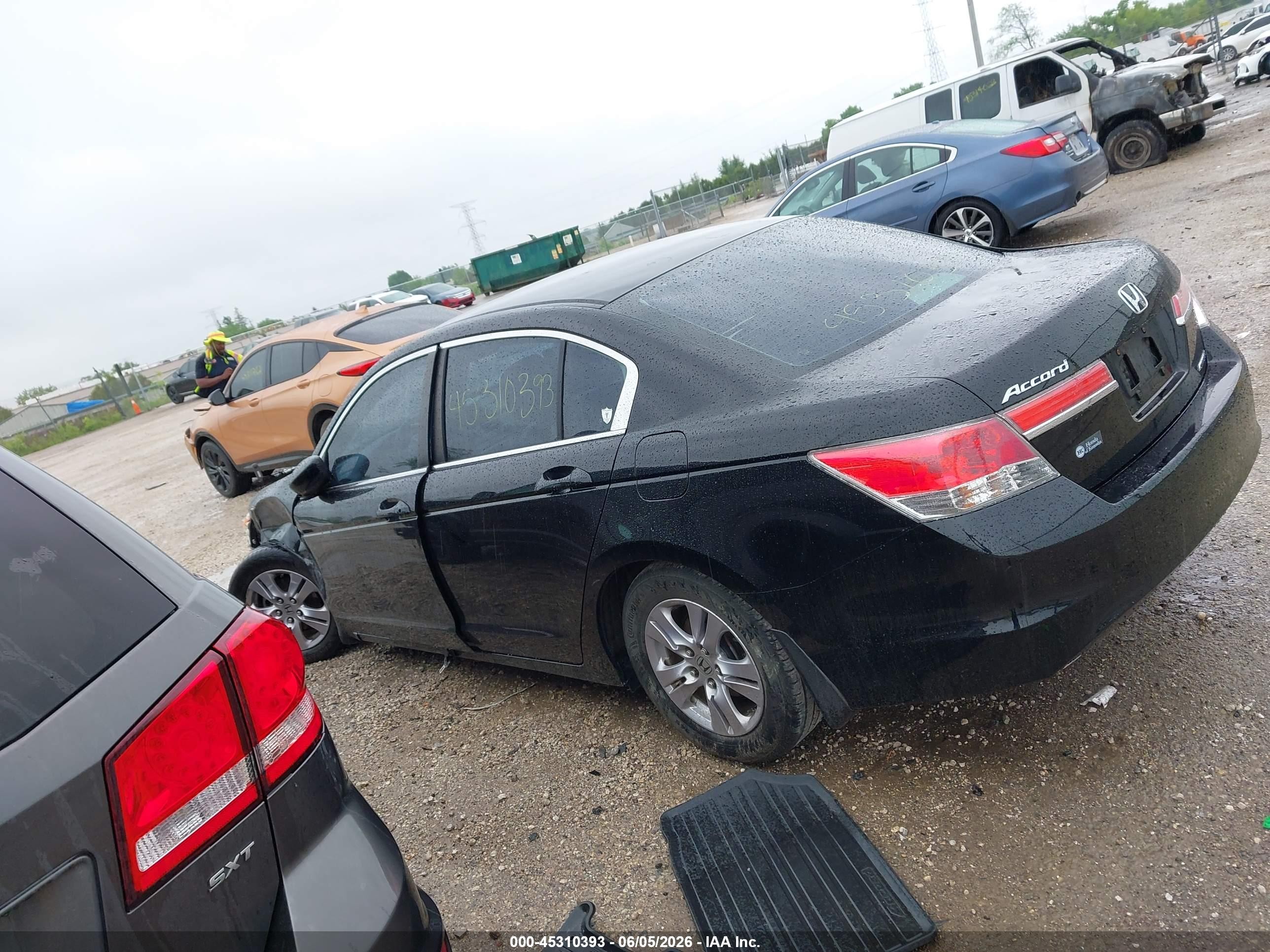 2012 Honda Accord 2.4 Se Black vin: 1HGCP2F62CA244507