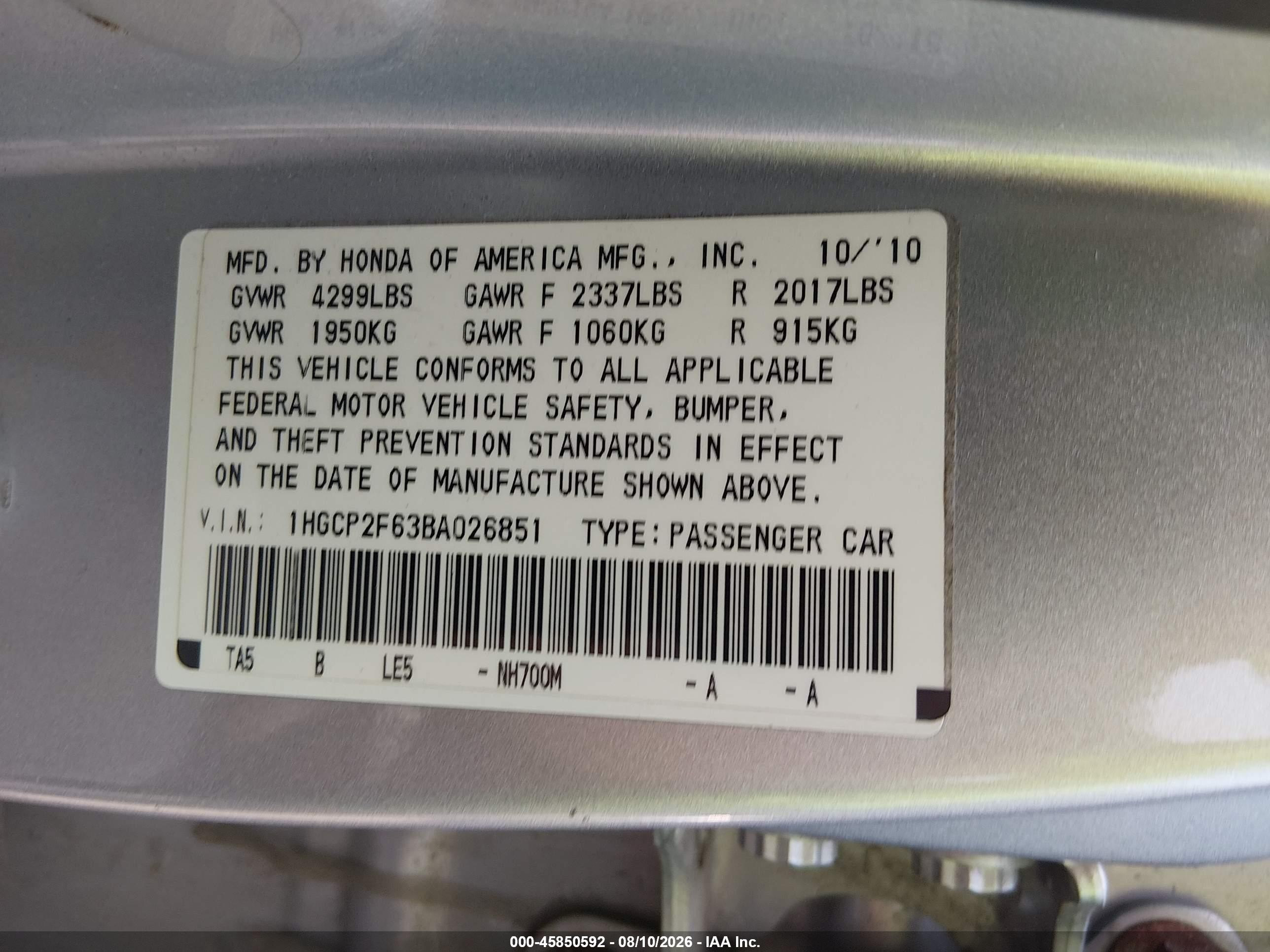 2011 Honda Accord 2.4 Se Silver vin: 1HGCP2F63BA026851