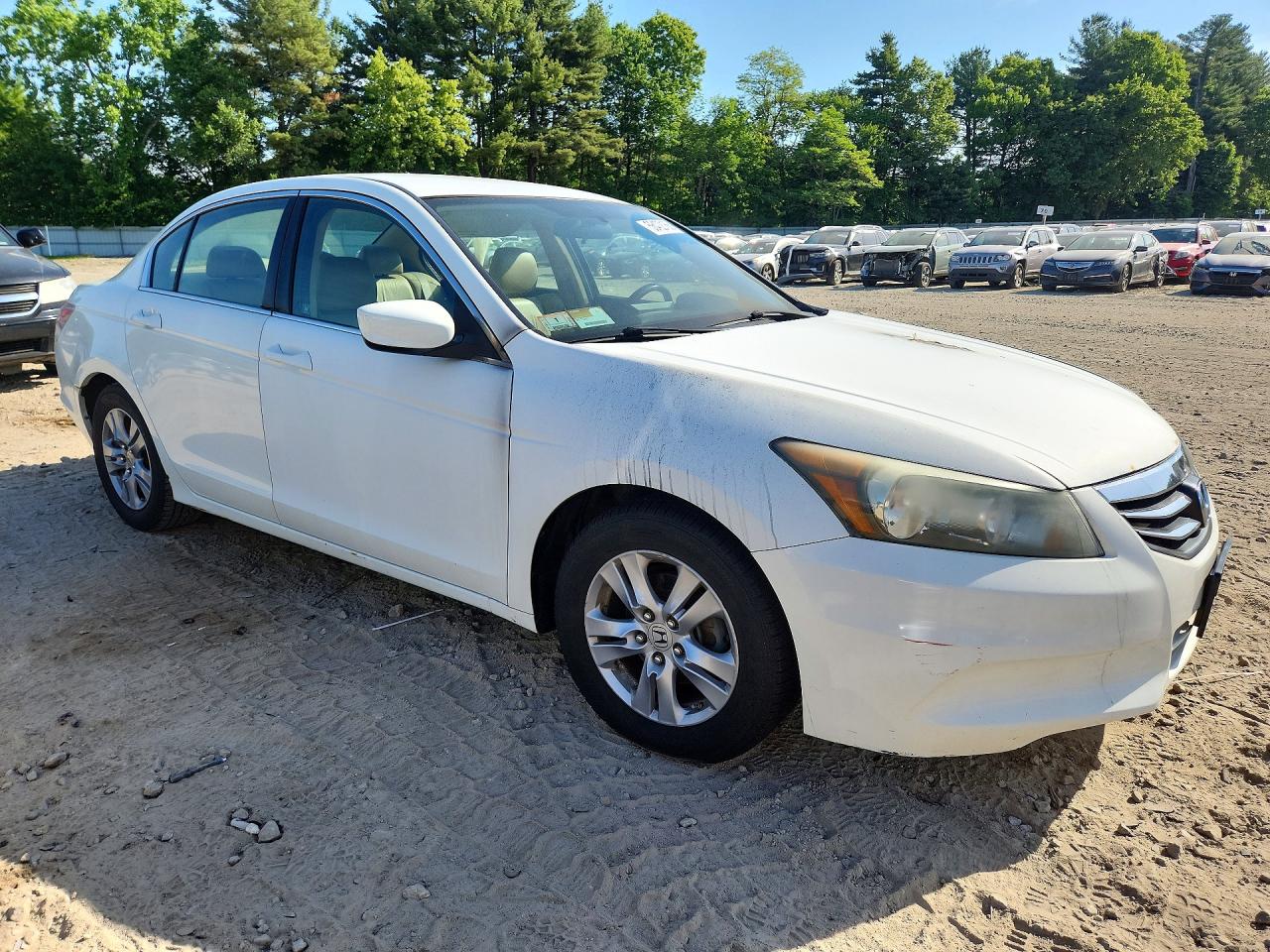 2011 Honda Accord Se White vin: 1HGCP2F63BA082126