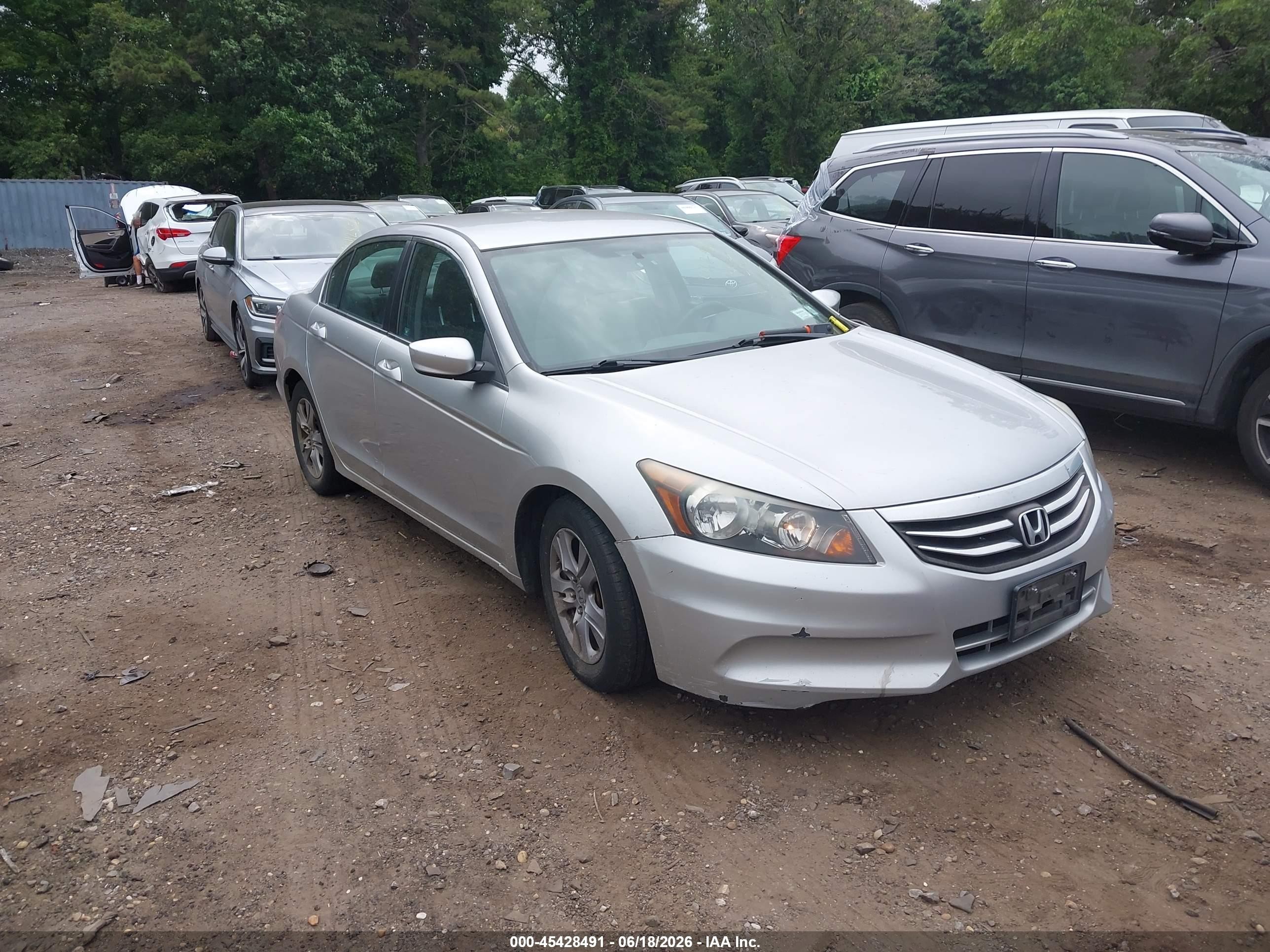 2011 Honda Accord 2.4 Se Silver vin: 1HGCP2F63BA090355