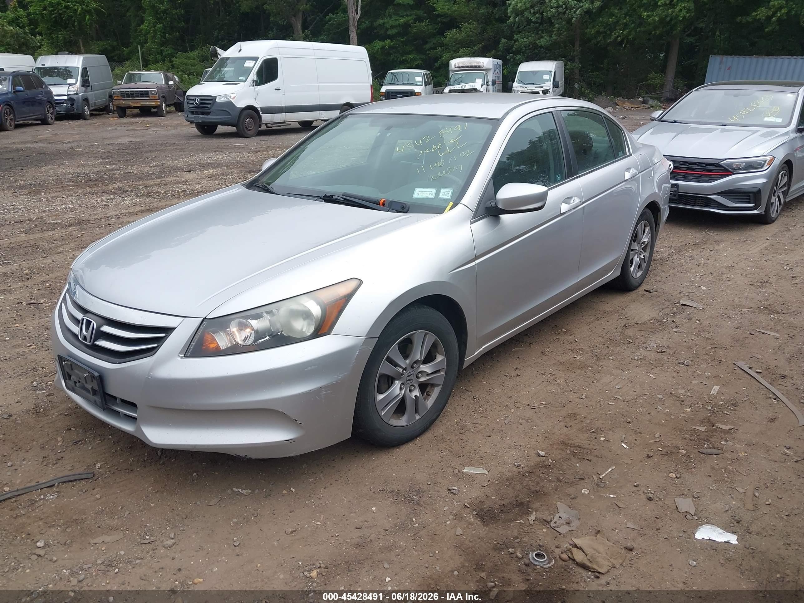2011 Honda Accord 2.4 Se Silver vin: 1HGCP2F63BA090355