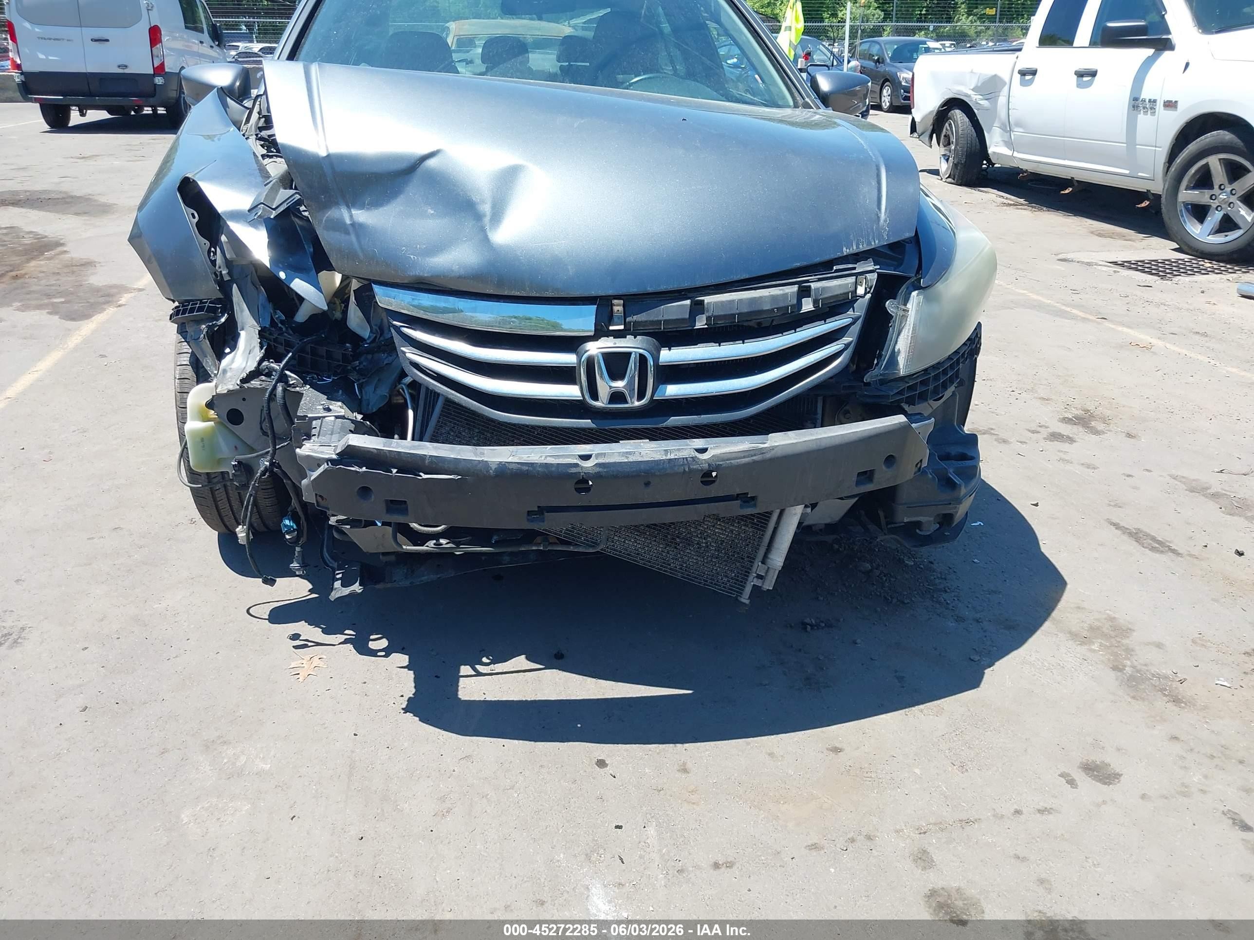 2012 Honda Accord 2.4 Se Gray vin: 1HGCP2F63CA003099