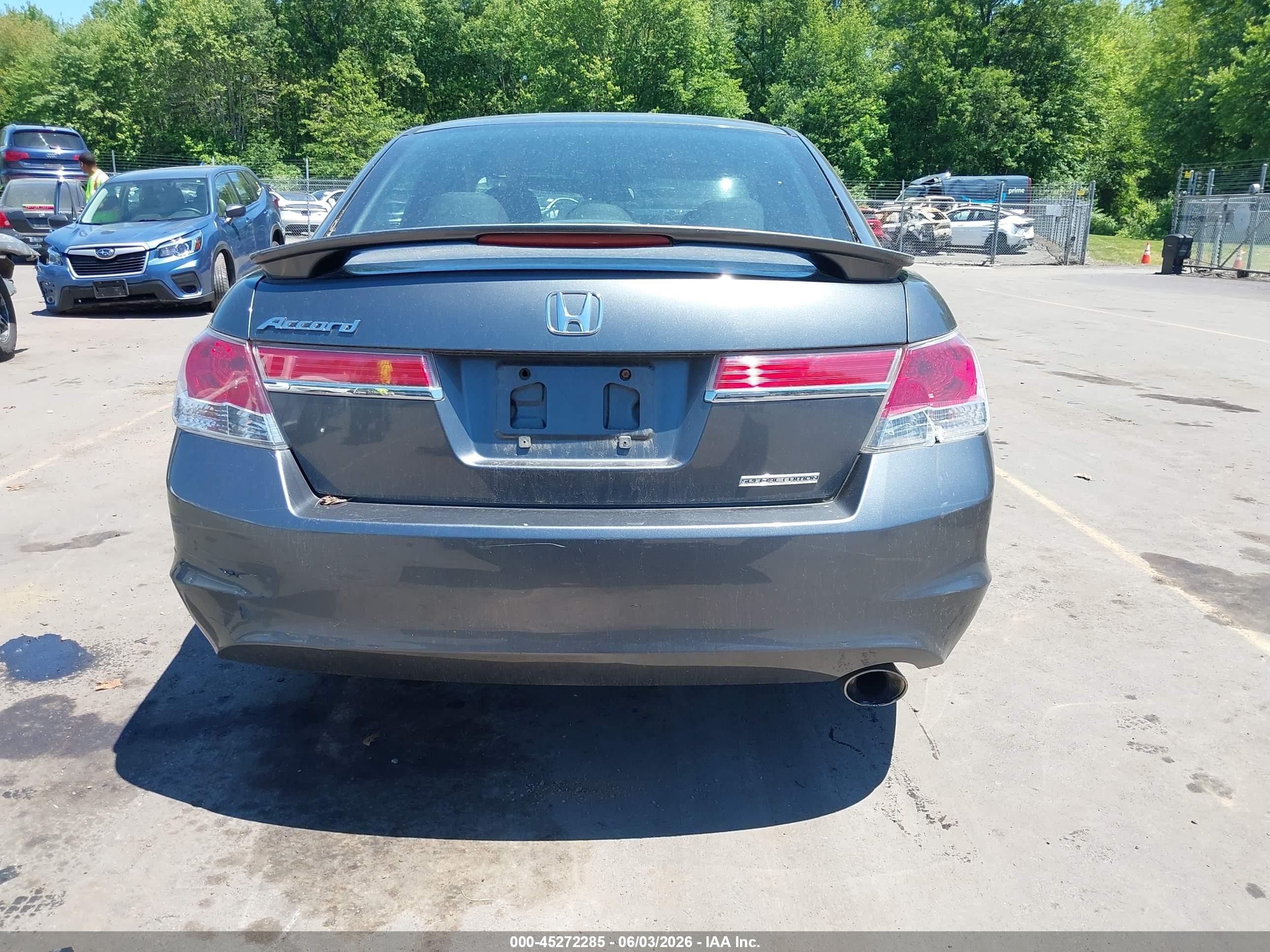 2012 Honda Accord 2.4 Se Gray vin: 1HGCP2F63CA003099